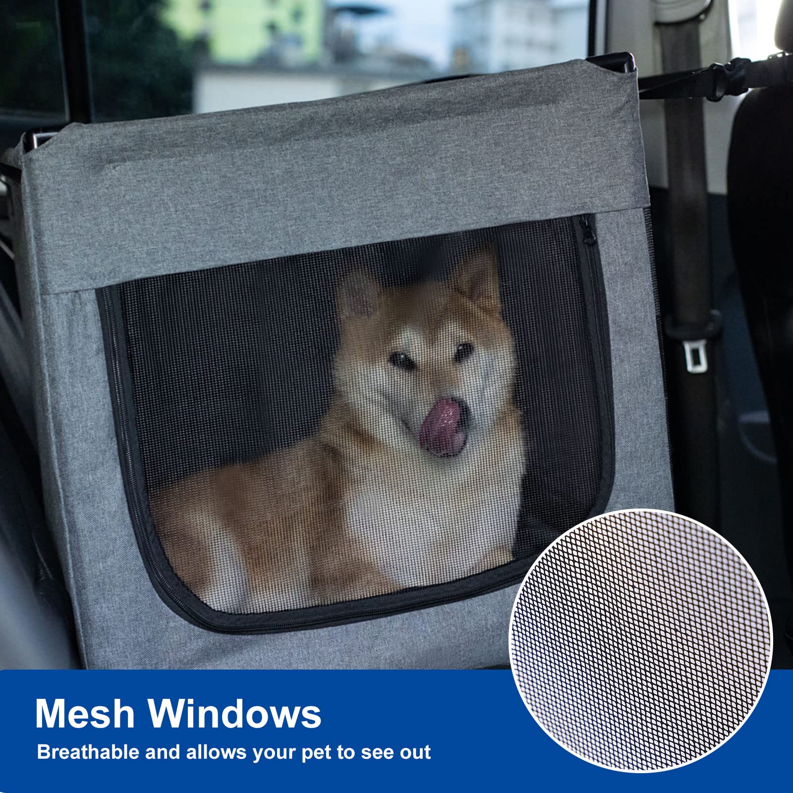 Cathpetic Car Seat for Dogs - Large Dog Car Seat with Stable Structure, Waterproof Pet Car Seat for Back and Front Seat of The Car, Pickup and Trucks, Perfect Dog car seat for Medium and Large Dog