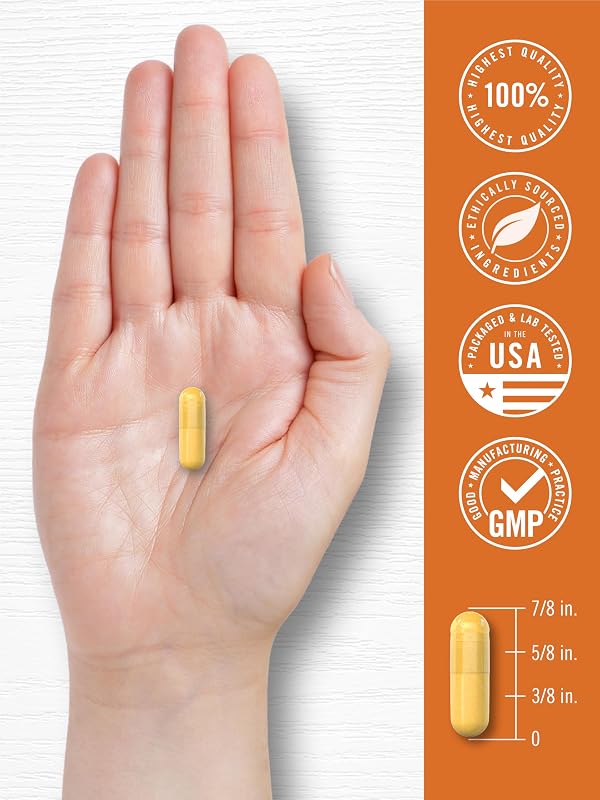 Carlyle Turmeric Curcumin with Black Pepper | 180 Capsules image 7