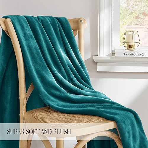 Miniatura 2 de RYB HOME - Manta de microfibra supersuave como terciopelo, liviana, cálida y acogedora para sofá, cama, viajes, pícnics o siestas, tamaño Twin de 50