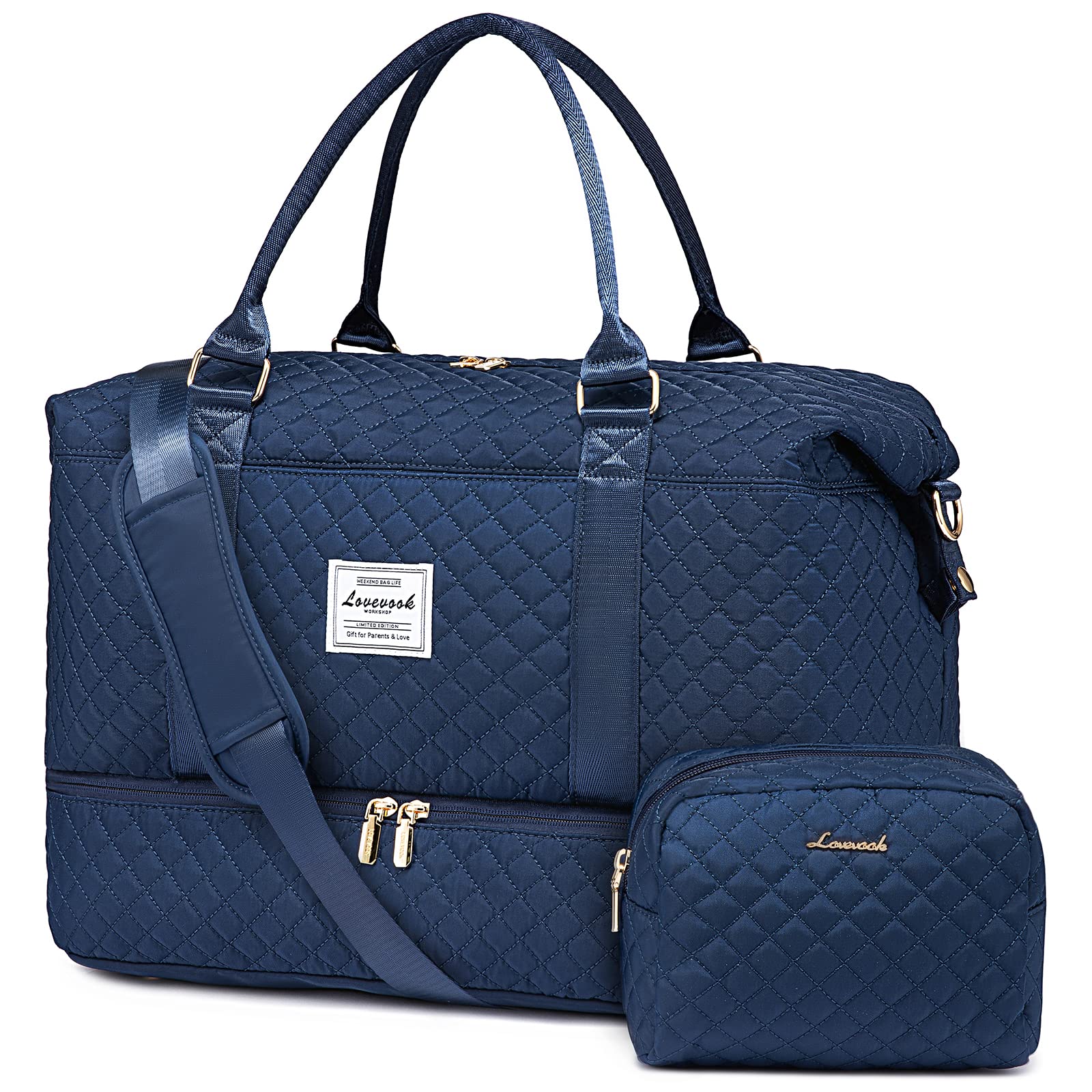 LOVEVOOK Reisetasche Damen mit Schuhfach & Nassfach