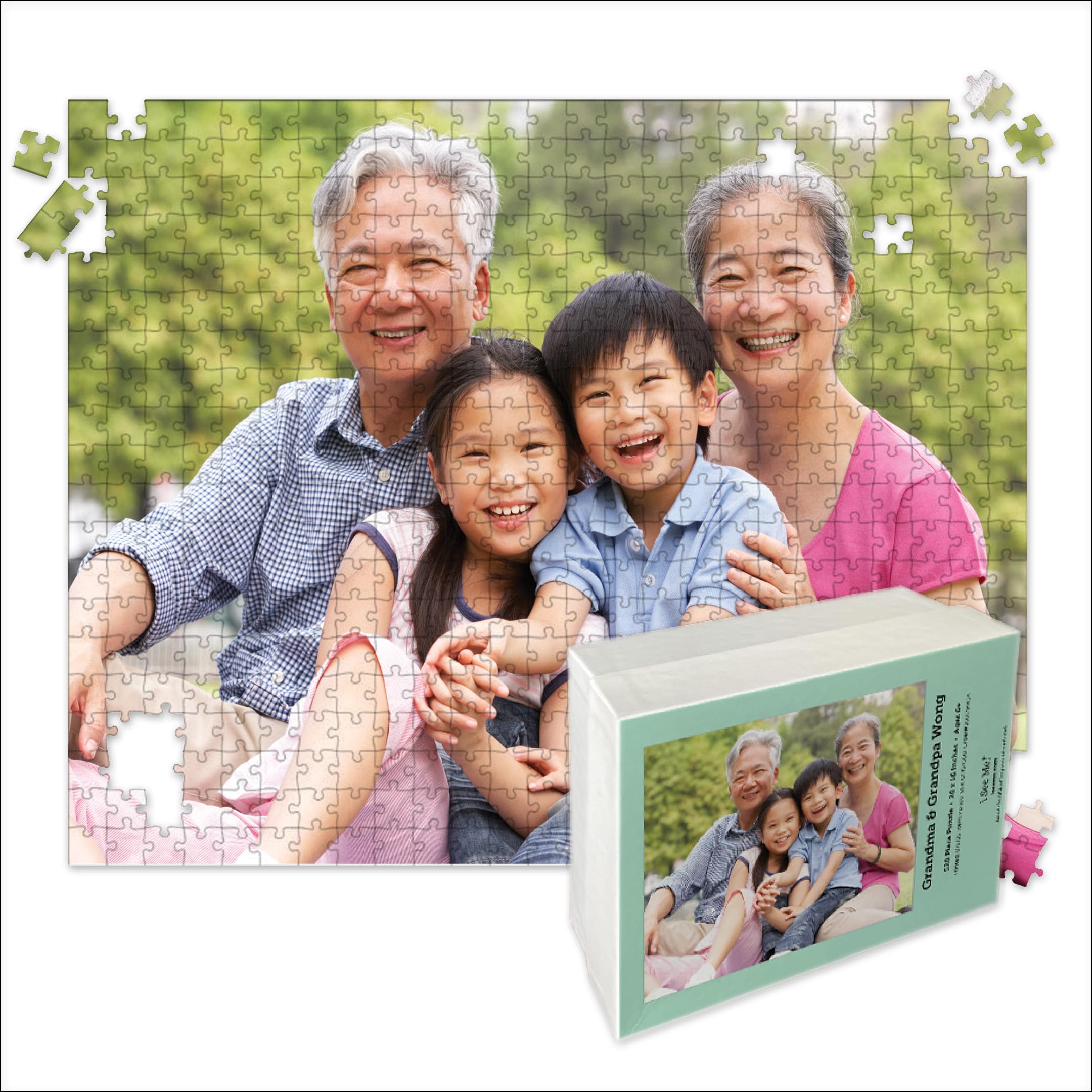 Photo Puzzle, Pet, Wedding, Family Reunion Puzzle | 500 Piece, Custom Jigsaw Puzzle for Adults (Horizontal/Landscape) | 20" x 16" | I See Me!