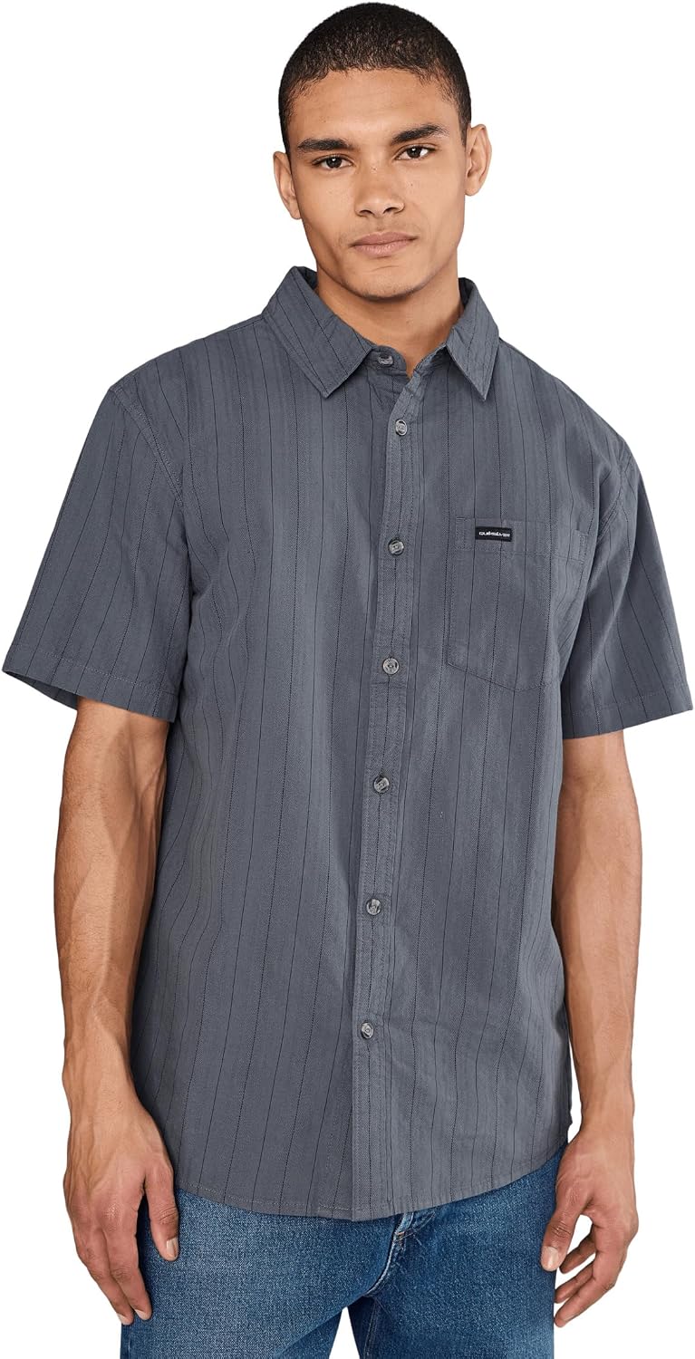 Quiksilver Mens Dobby Stripe Classic Woven