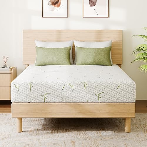 Miniatura 8 de Colchón matrimonial de 8 pulgadas en una caja, espuma viscoelástica refrescante con gel de té verde, firmeza media, sin fibra de vidrio, certificado