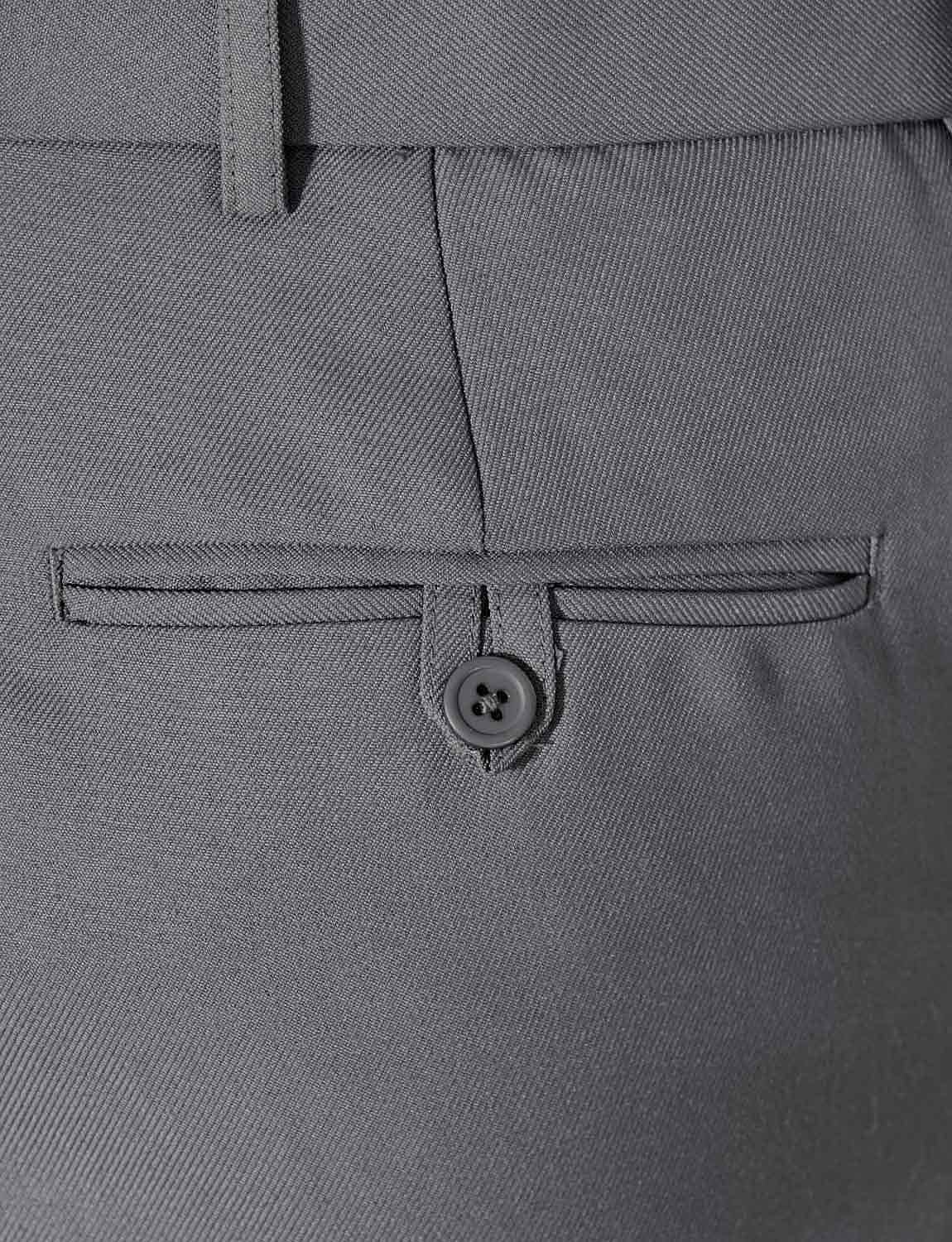 Chums Men's HIGH-Rise Pants Poly Twill Pants with Stretch Waist Grey - Image 7