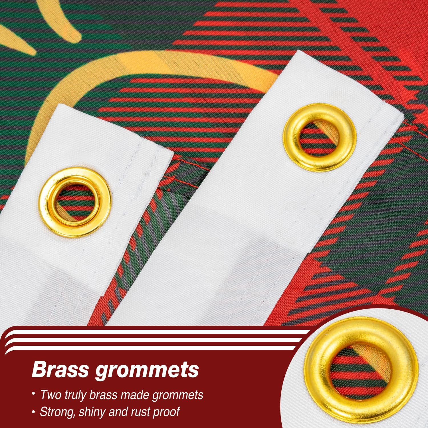 XIFAN Merry Christmas Flag 3x5 ft, Heavy Duty Polyester Happy New Year Banner, Christmas Party Supplies, Yard Sign House Wall Holiday Outdoor Decoration - Image 3