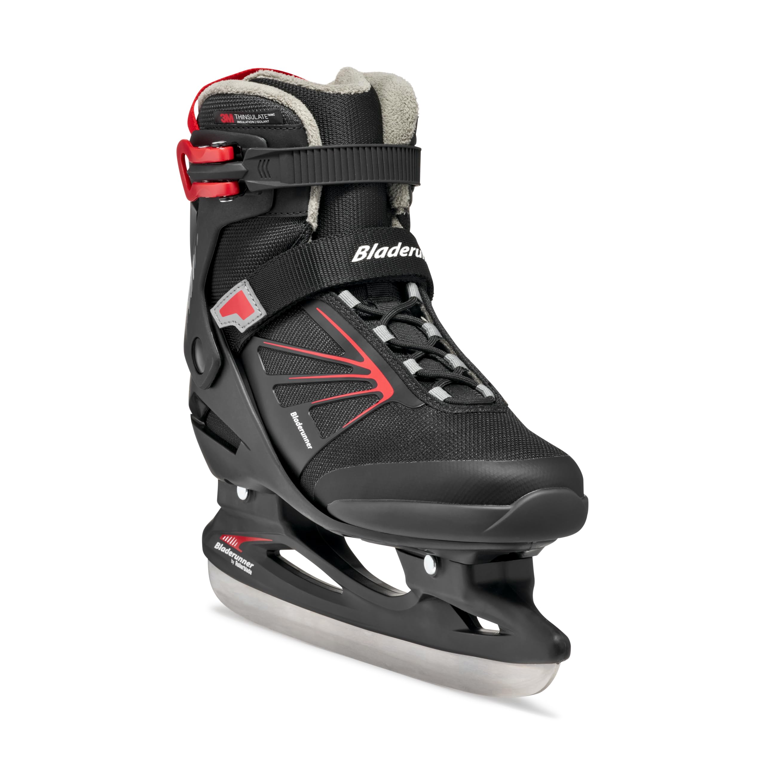 Bladerunner Igniter XT Ice Pattini da ghiaccio, Uomo, Nero/Rosso