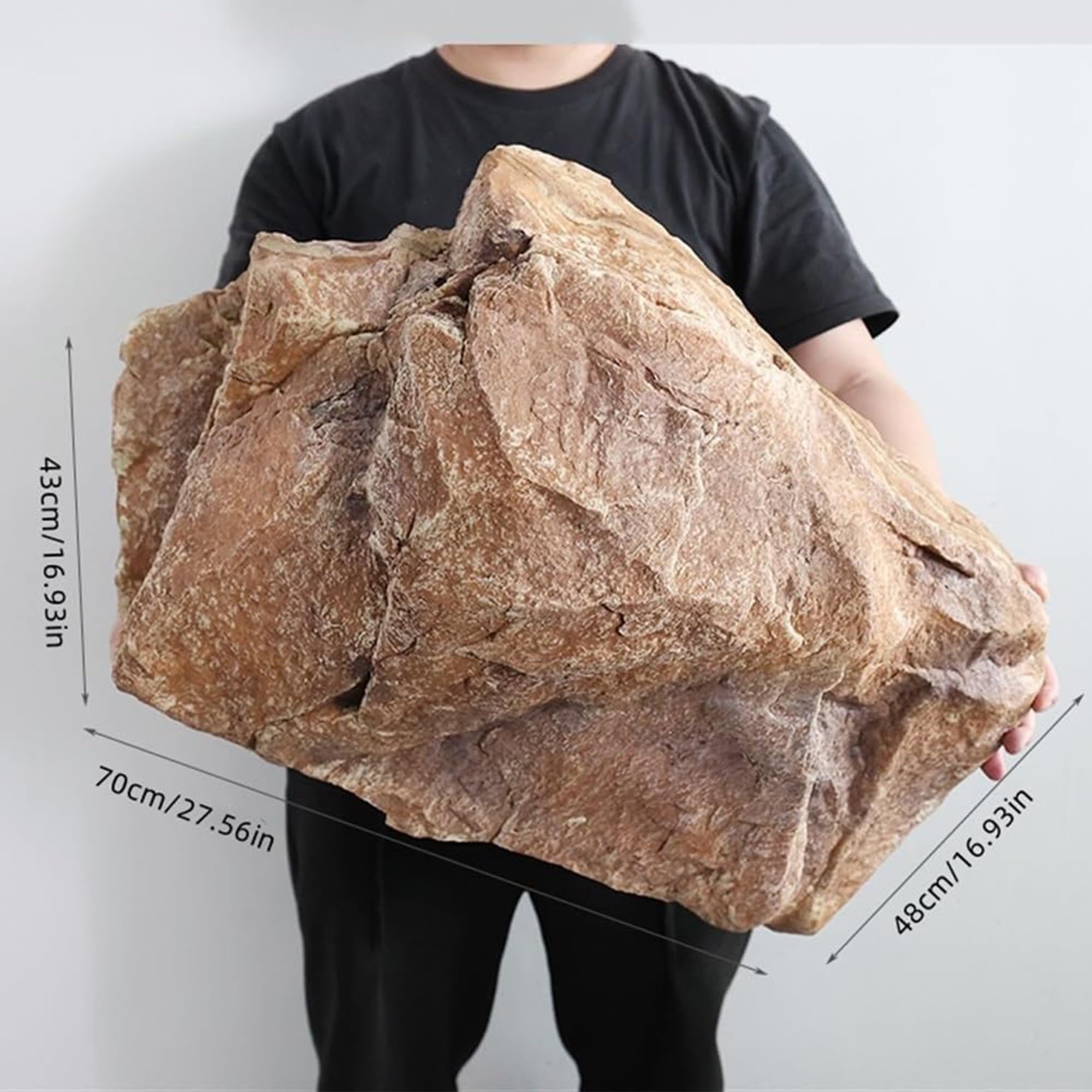 Realistic Fake Rock Covers For Landscaping - PU Foam Rocks To Hide Wells, Utility Boxes, Garden Decor