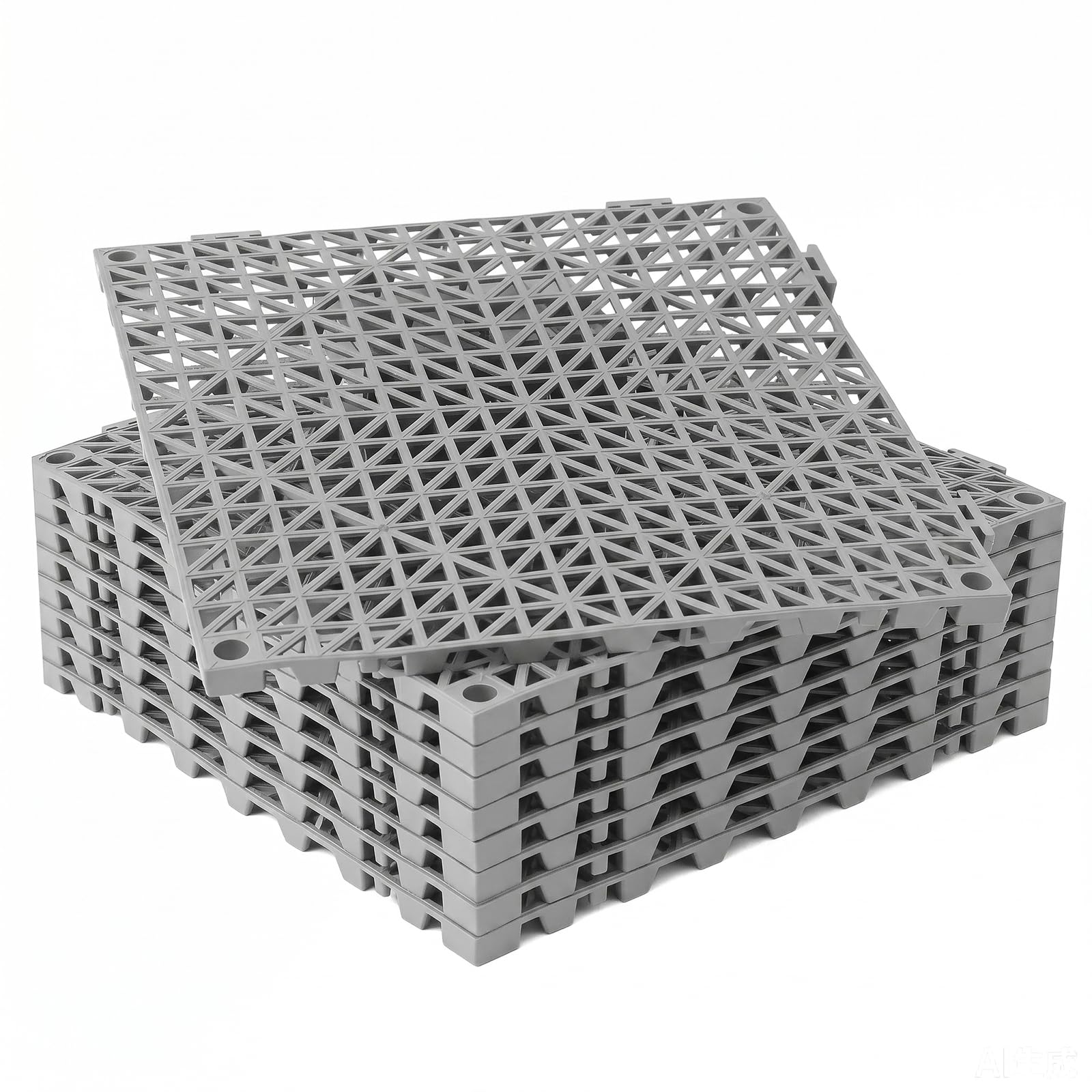 RITOLLO Drainage Floor Tiles - Non-Slip Outdoor Mats -8