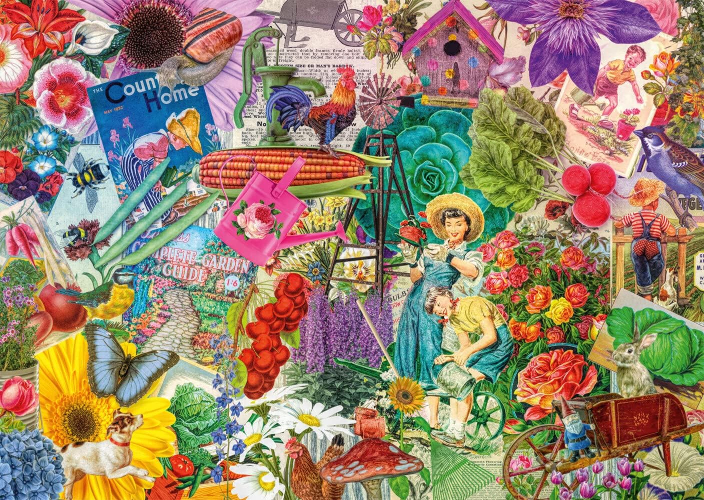 Schmidt Spiele 57383 Happy Gardening 1000-Piece Jigsaw Puzzle, Multi-Coloured