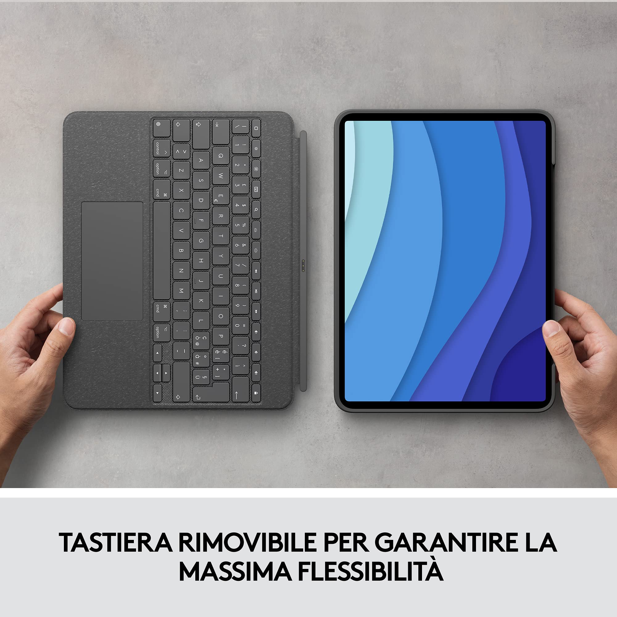 Logitech COMBO touch for iPad Pro 12.9-inch - PAN QWERTY