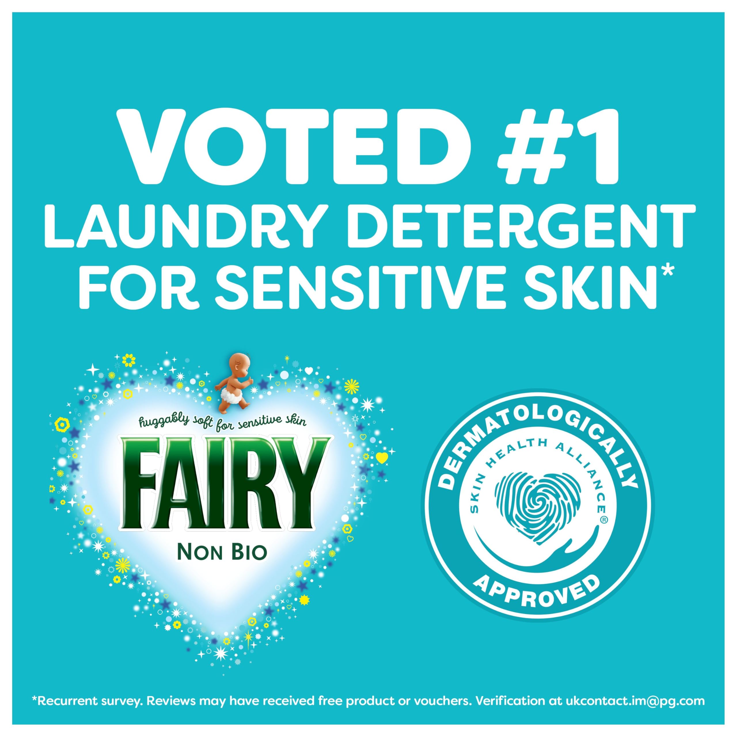 Fairy Non Bio Platinum Washing Pods Extra Stain Removal (44ctx3) 132ct - 5