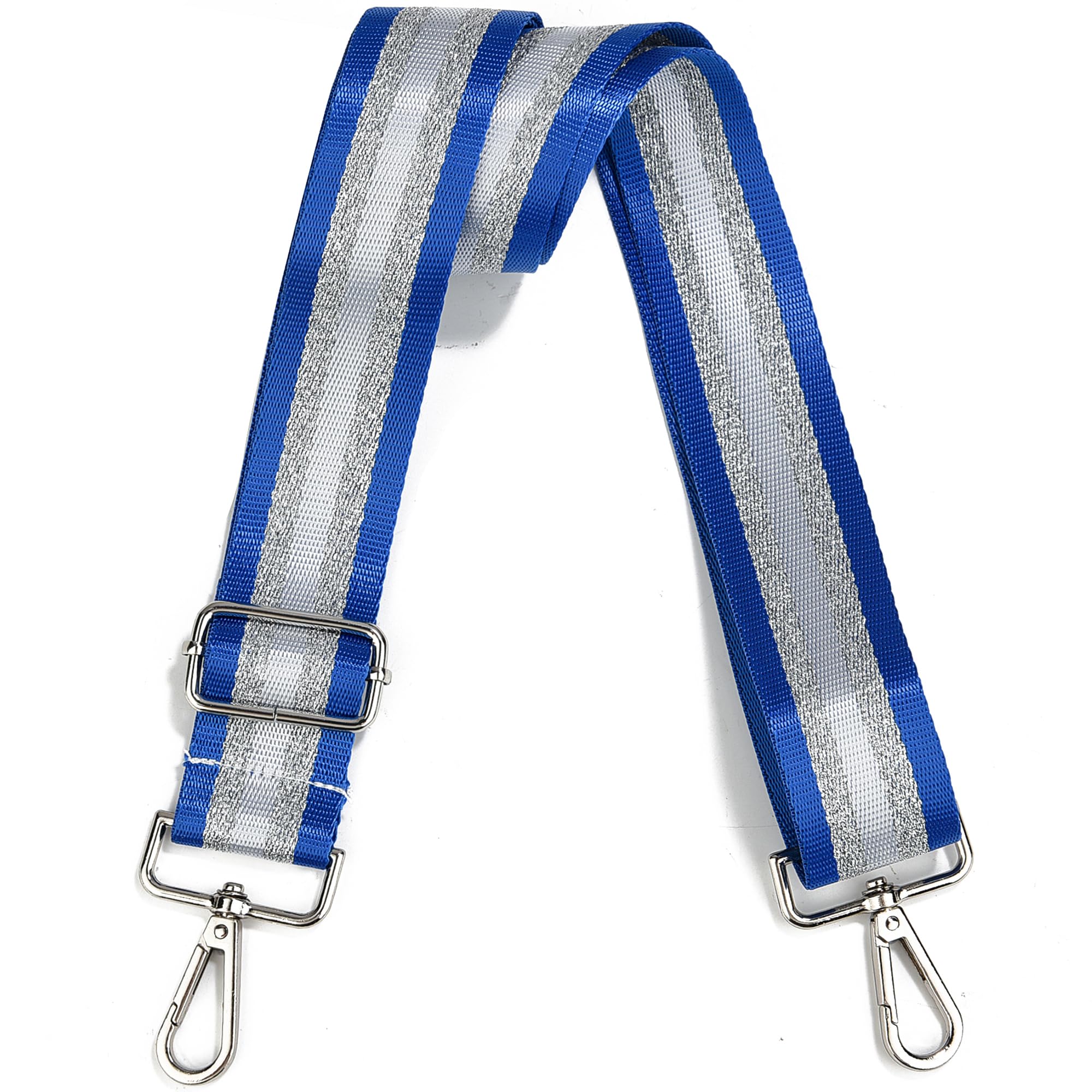 LVYOUME Purse Strap Silver Hardware Wide Bag Straps Replacement Crossbody Adjustable Shoulder Strap for Purses