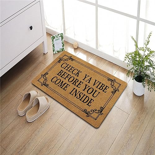 Miniatura 2 de FunXiLin Divertido tapete de bienvenida (23.6 x 15.7 pulgadas) tapete antideslizante de regalo personalizado para decoración del hogar para
