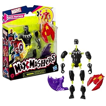 マーベルスーパーヒーローマッシャーズ５体セット　ブラックパンサー・クロスボーンズ Amazon.com: Avengers Marvel MixMashers Black Panther Custom