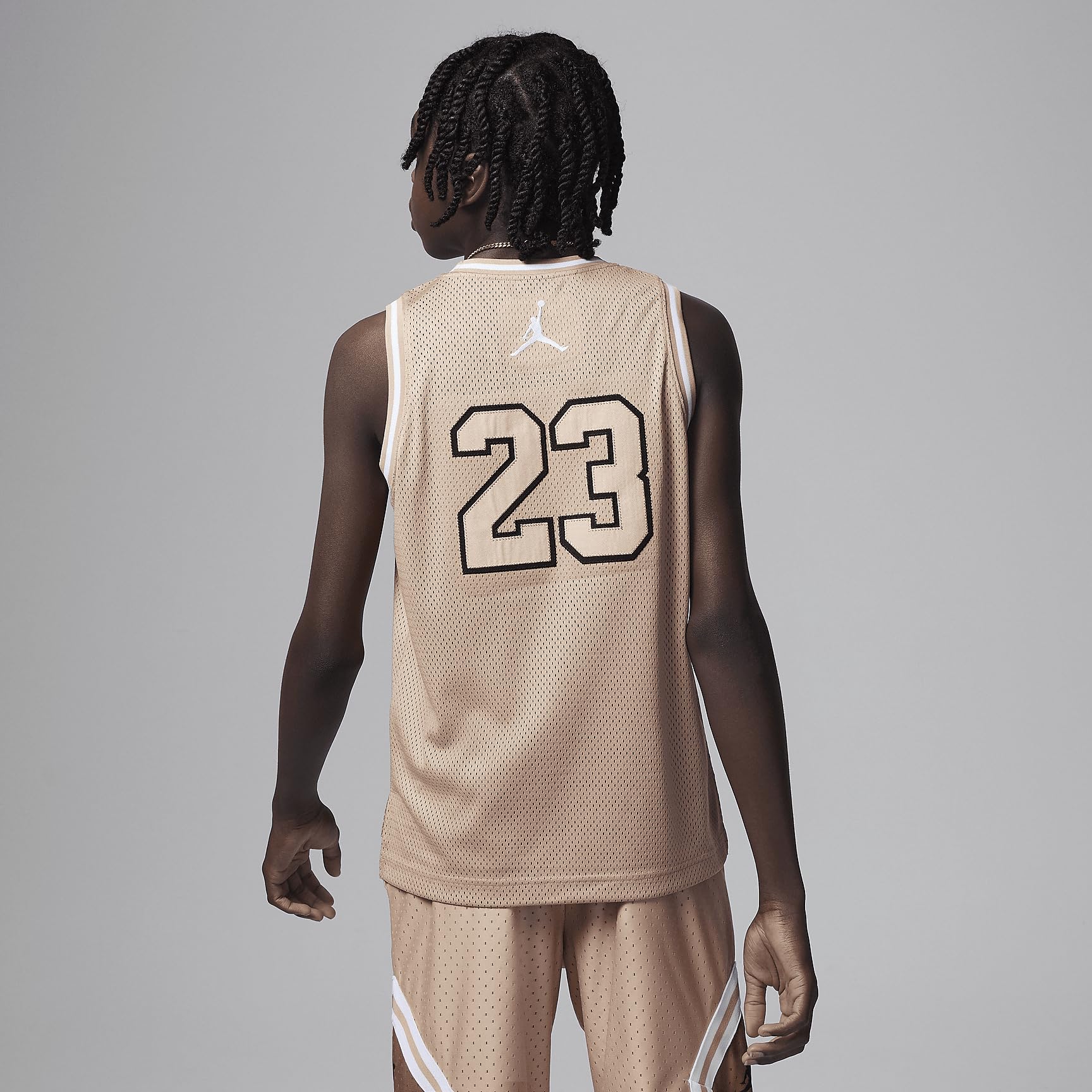 Jordan Big Kids' 23 Jersey (Hemp, 95A773-X0L) Size Large