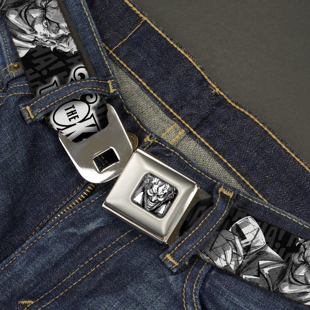 Buckle-Down mens Buckle-down Seatbelt Joker Wjk063 Belt, Multicolor, 1.5 Wide 24-38 Long US