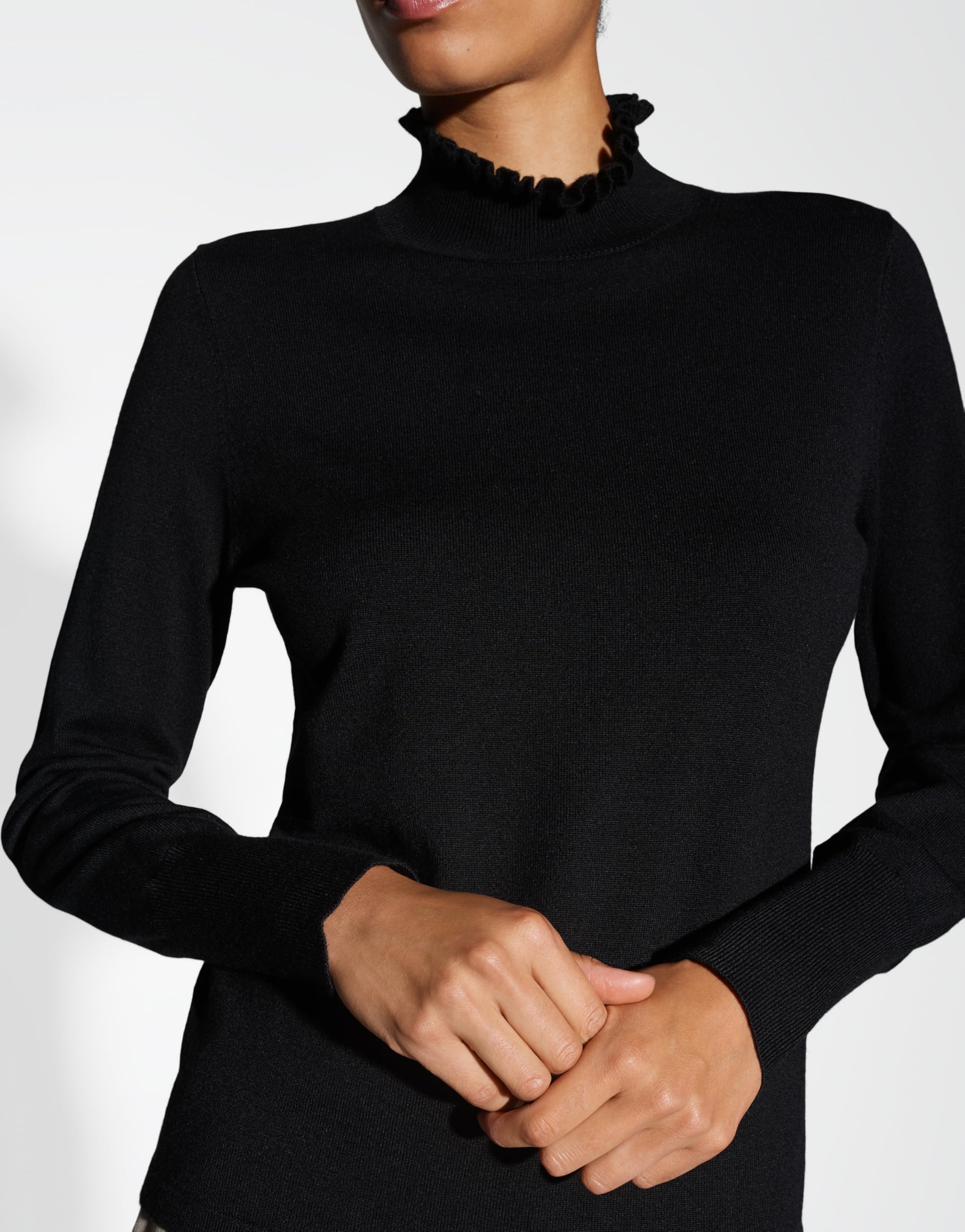 OPUS Damen Pullover | Feinstrickpullover POLLUNA Slim aus weichem Viskose Mix