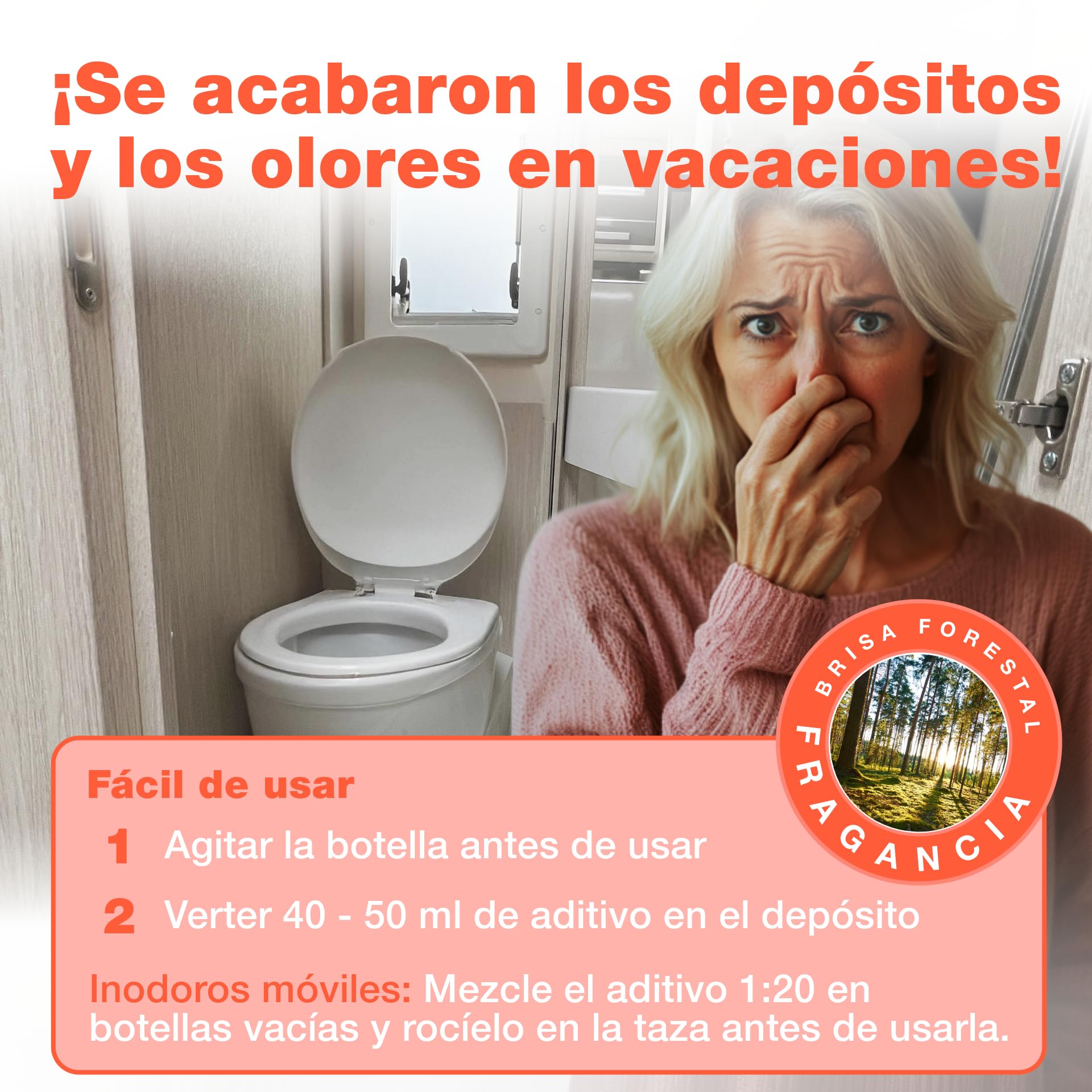 bio-chem Aditivo sanitario para el agua de enjuague, 5L | Nueva fórmula con microorganismos - producto de limpieza para inodoros secos en campings y caravanas
