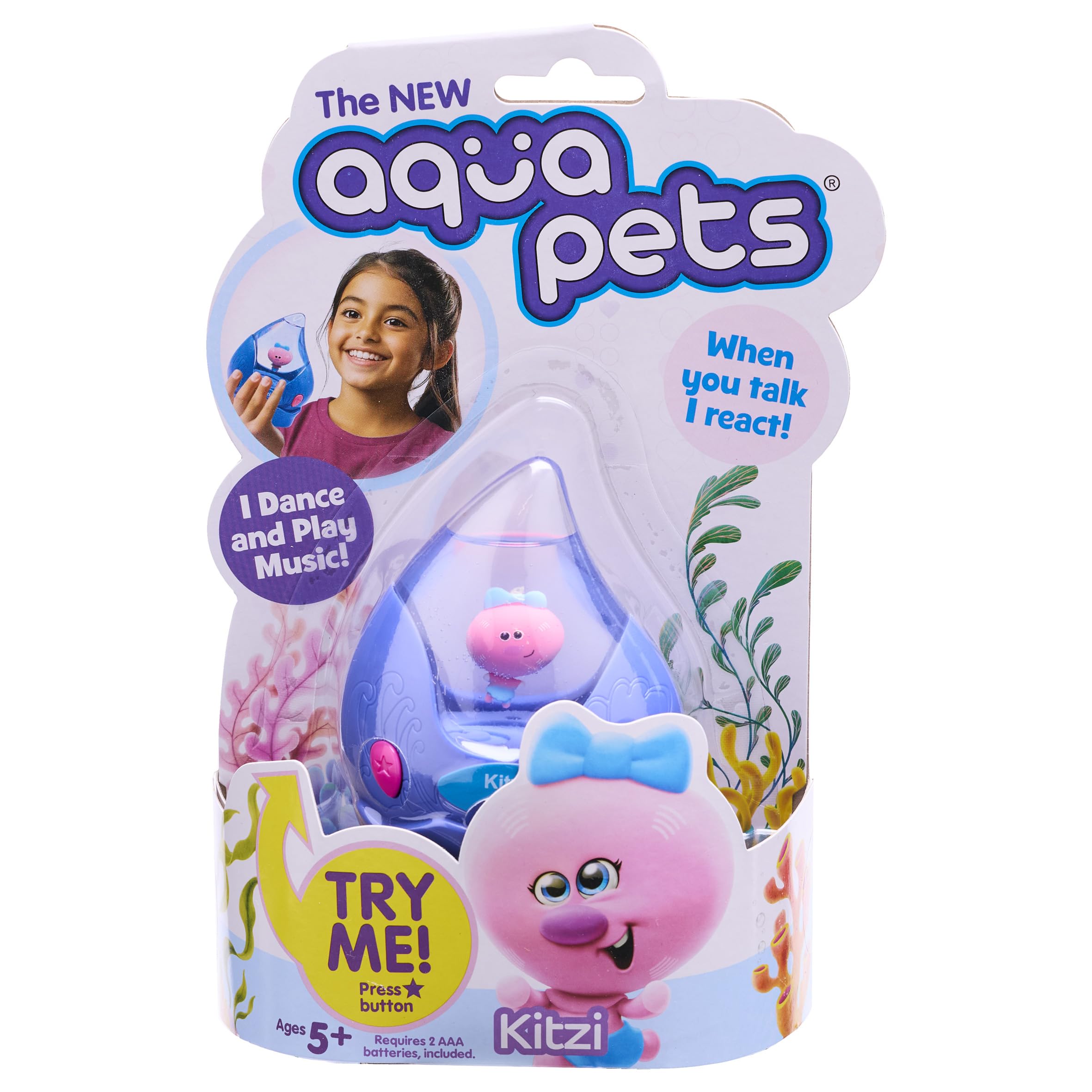 Aquapets Kitzi - interactive dancing pets with musical sounds and moves.
