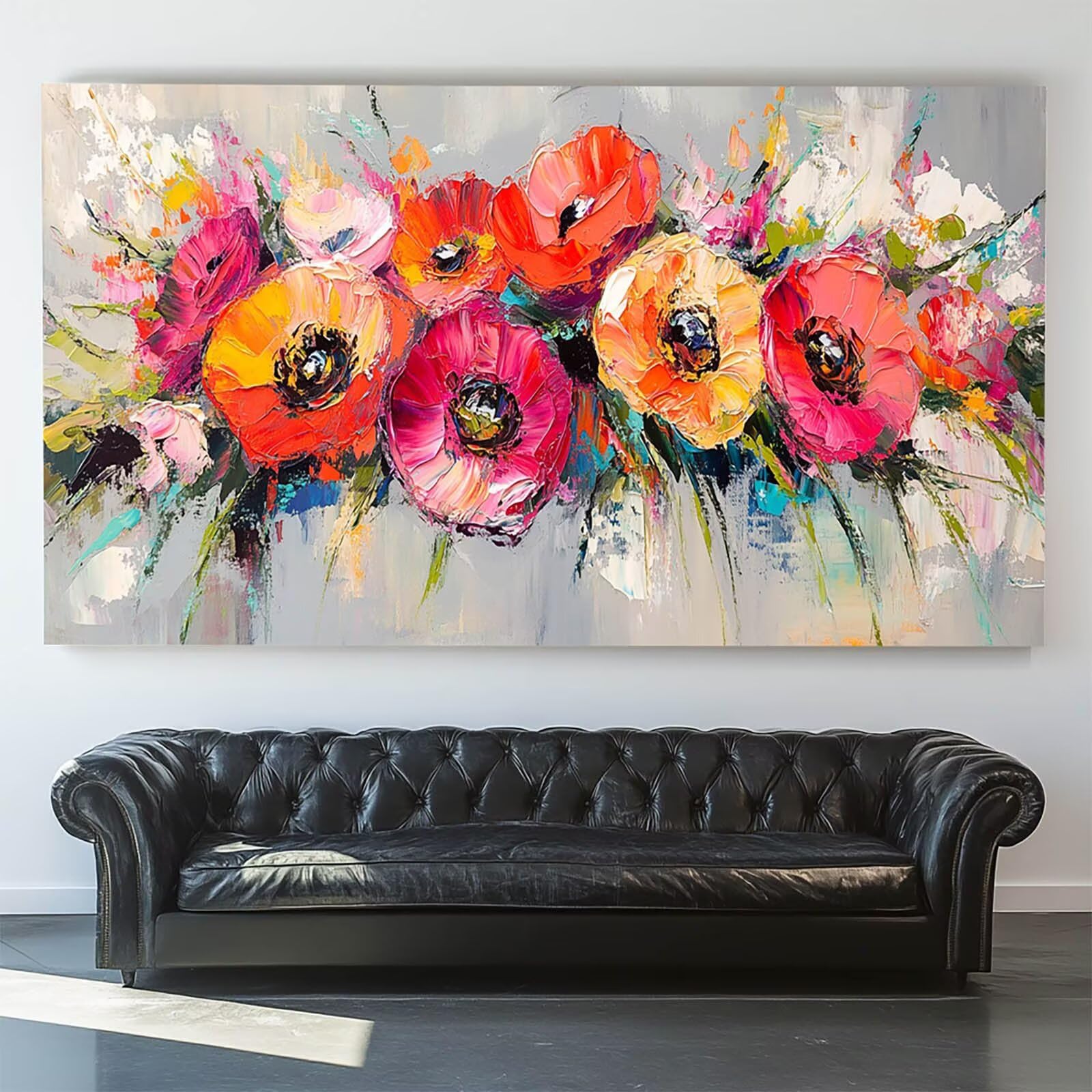 Pintar por Numeros Adultos Flor, Pintar por Numeros Niños Kit Manualidades Adultos Planta Cuadros para Pintar por Numeros Pintura Acrílico, Cuadros Decorativos Regalos Para Mujer 80X160cm 7w-O-Y