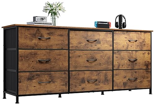 WLIVE 54''W Dresser for Bedroom, Dresser TV Stand for 55,