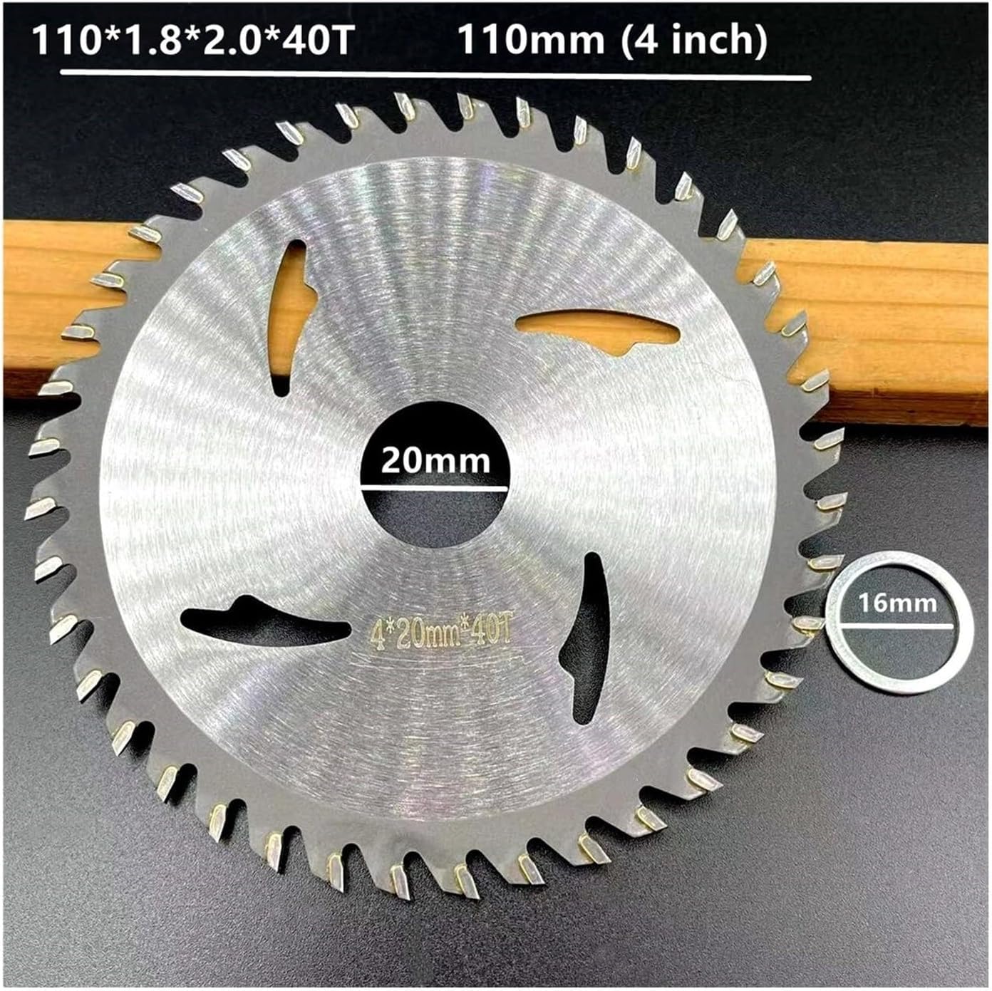 Tarcze tnące z 4-calowe brzeszczoty do pił ze stopu stali wolframowej, narzędzia do cięcia drewna, 110 mm, 40/30/50 zębów(110x1.8x2.0x40t,2PCS)