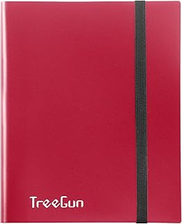 Trading Card Binder 9 Pockes, Trading Card Holder 360 Cards, Card Binder with 40 Pages with Side Loading Pocket and Elastic Strap, Portable Card Collection Binder Gifts for Boys Girls