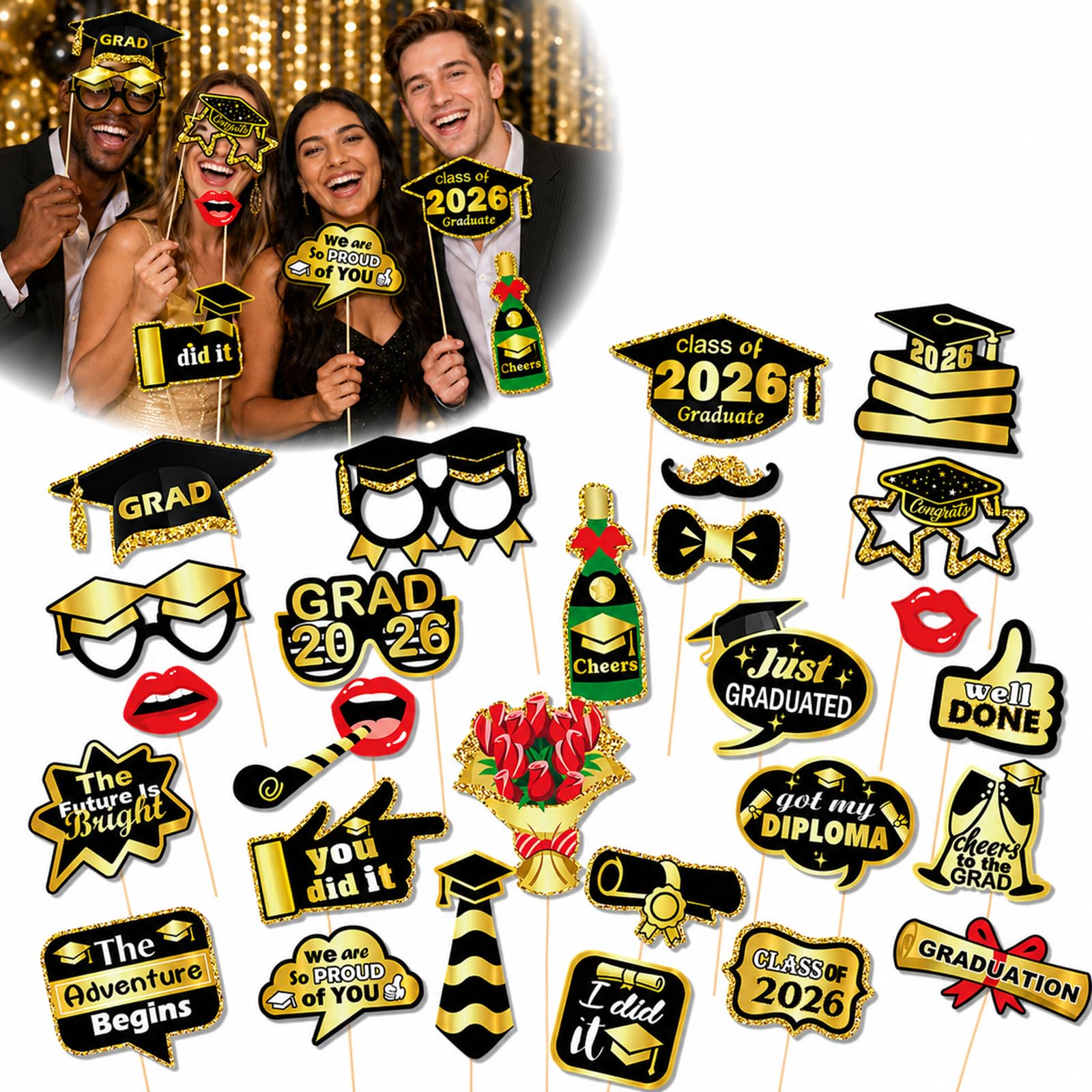 Graduation 2026 Photo Booth Props