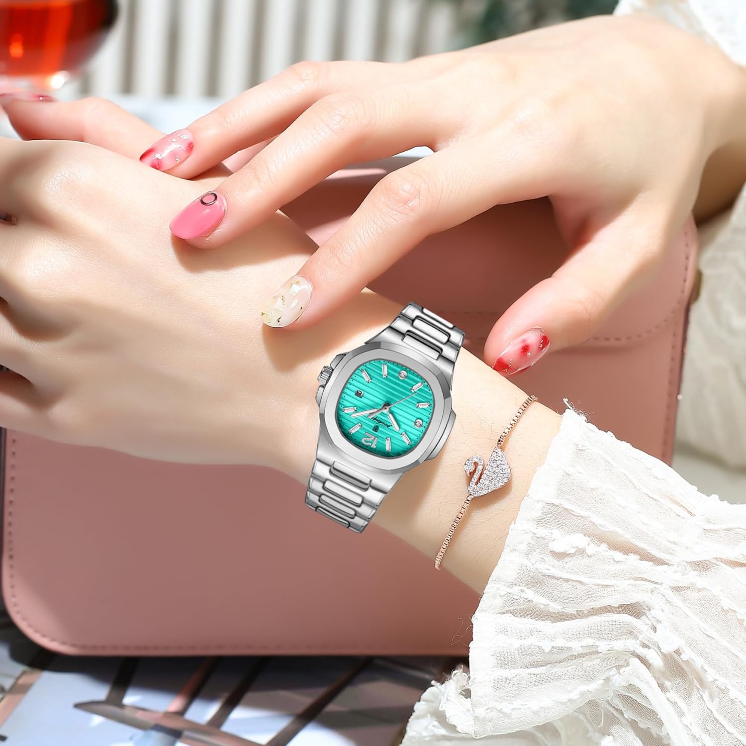 Watch for Women Business Dress Analog Quartz Two Tone Stainless Steel Waterproof Luminous Date Luxury Casual Wrist Watch - Image 7