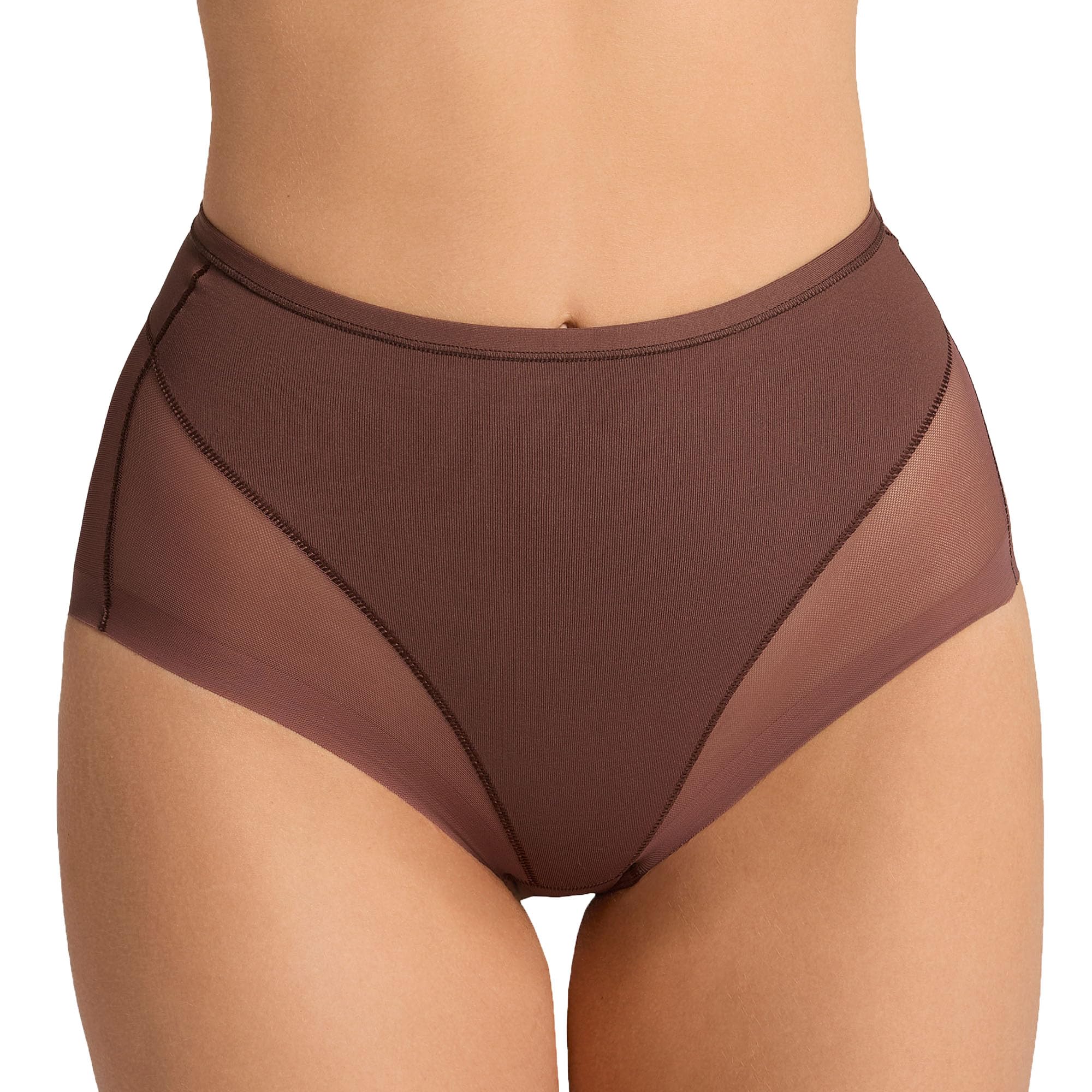 Leonisa Seamless Tummy Control Knickers for Women, High Waisted Shapewear Panty with Butt Lifting Effect, Invisible Control Underwear