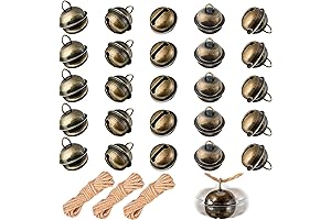 100 Pieces Christmas Bells for Craft, Wind Chimes and Pet Pendant