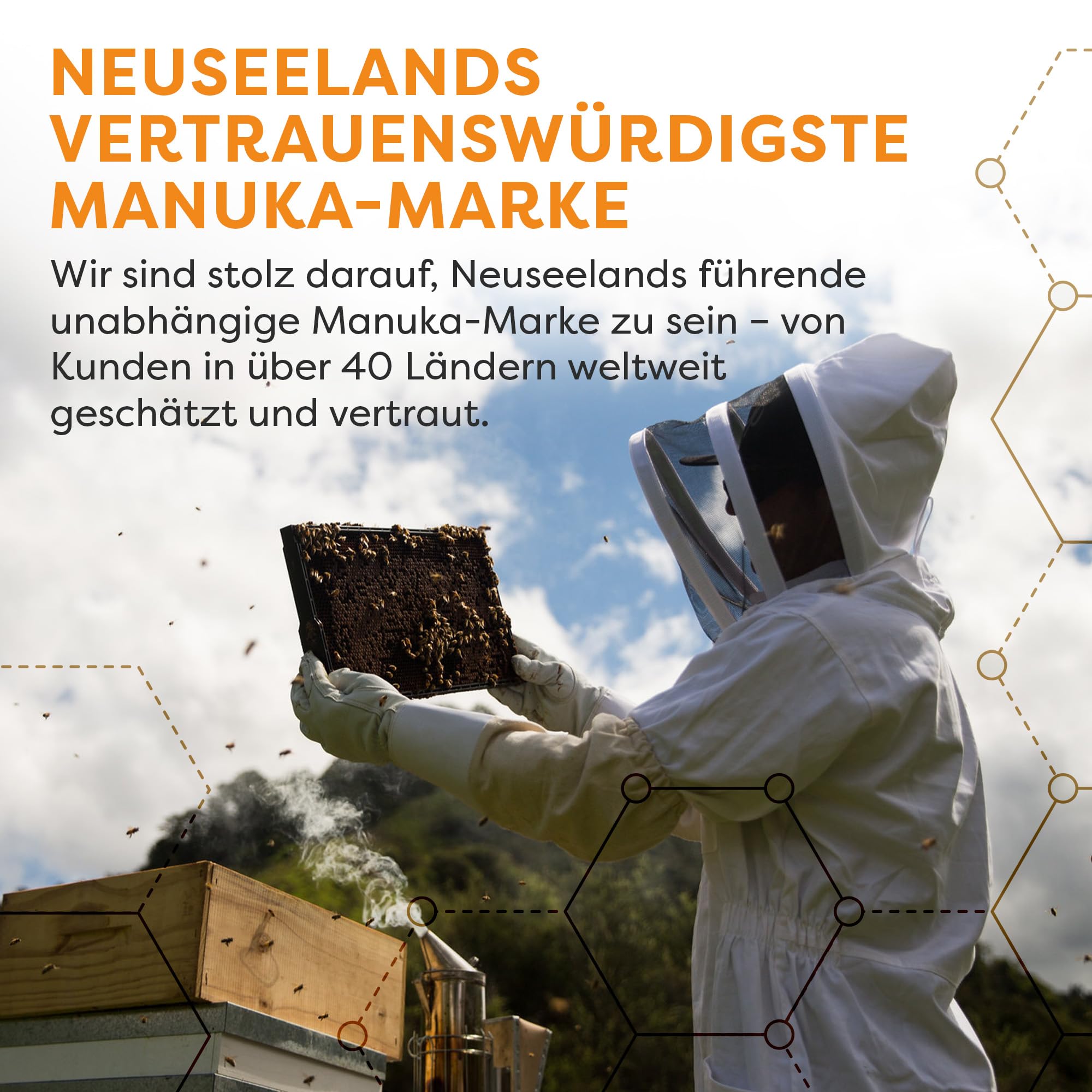 MANUKA DOCTOR MGO 540+ Manuka Honig Monofloral 250g 100% Reiner Neuseeland Honig Zertifiziert RAW