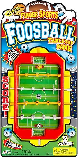 Miniatura 9 de JA-RU Mini Foosball Table (1 Toy) Mini Arcade Tabletop Soccer & Football Party Favors. Portable Handheld Games for Kids & Office Desk Toys. 255-1s