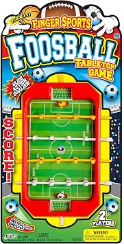 JA-RU Mini Foosball Table 1 Toy Mini Arcade Tabletop Soccer & Football Party Favors. Portable Handheld Games for Kids & Office Desk Toys. 255-1s