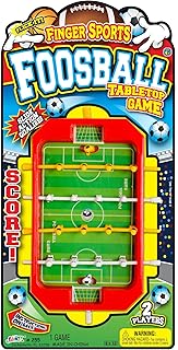JA-RU Mini Foosball Table (1 Toy) Mini Arcade Tabletop Soccer & Football Party Favors. Portable Handheld Games for Kids & Office Desk Toys. 255-1s