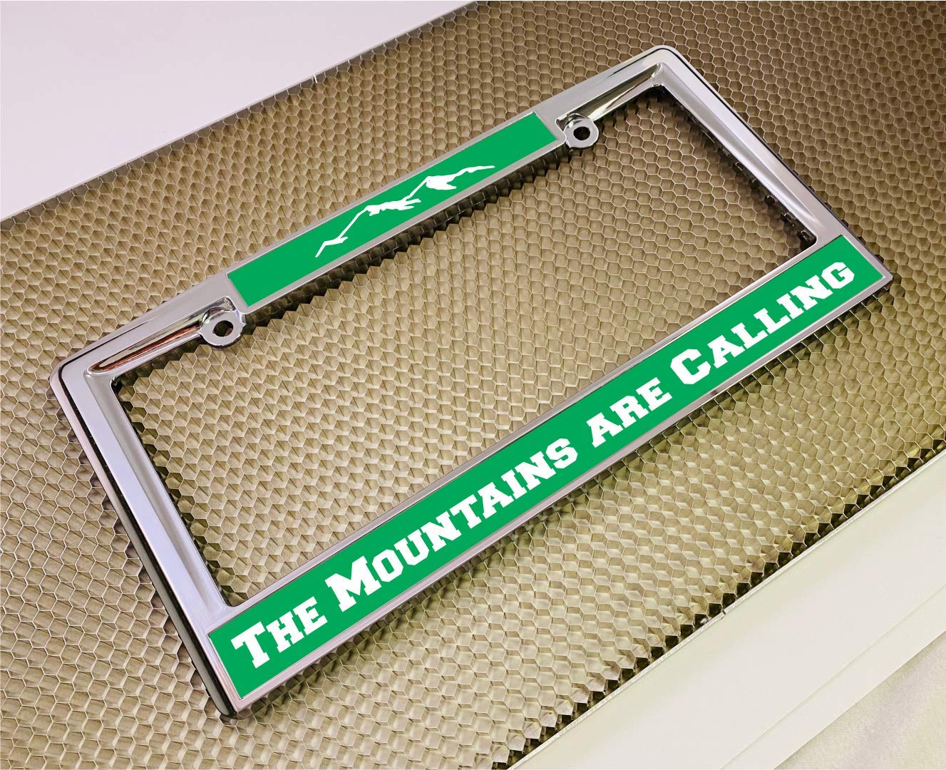 Custom Personalized Heavy Duty Chrome Metal Car License Plate Frame with Free c - Picture 31 of 132