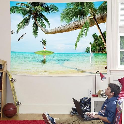 Miniatura 3 de WODEJIA Tapiz para dormitorio y lavandería, decoración estética, tapices para decoración de ducha, baño, impresión 3D al aire libre, jardín, tela