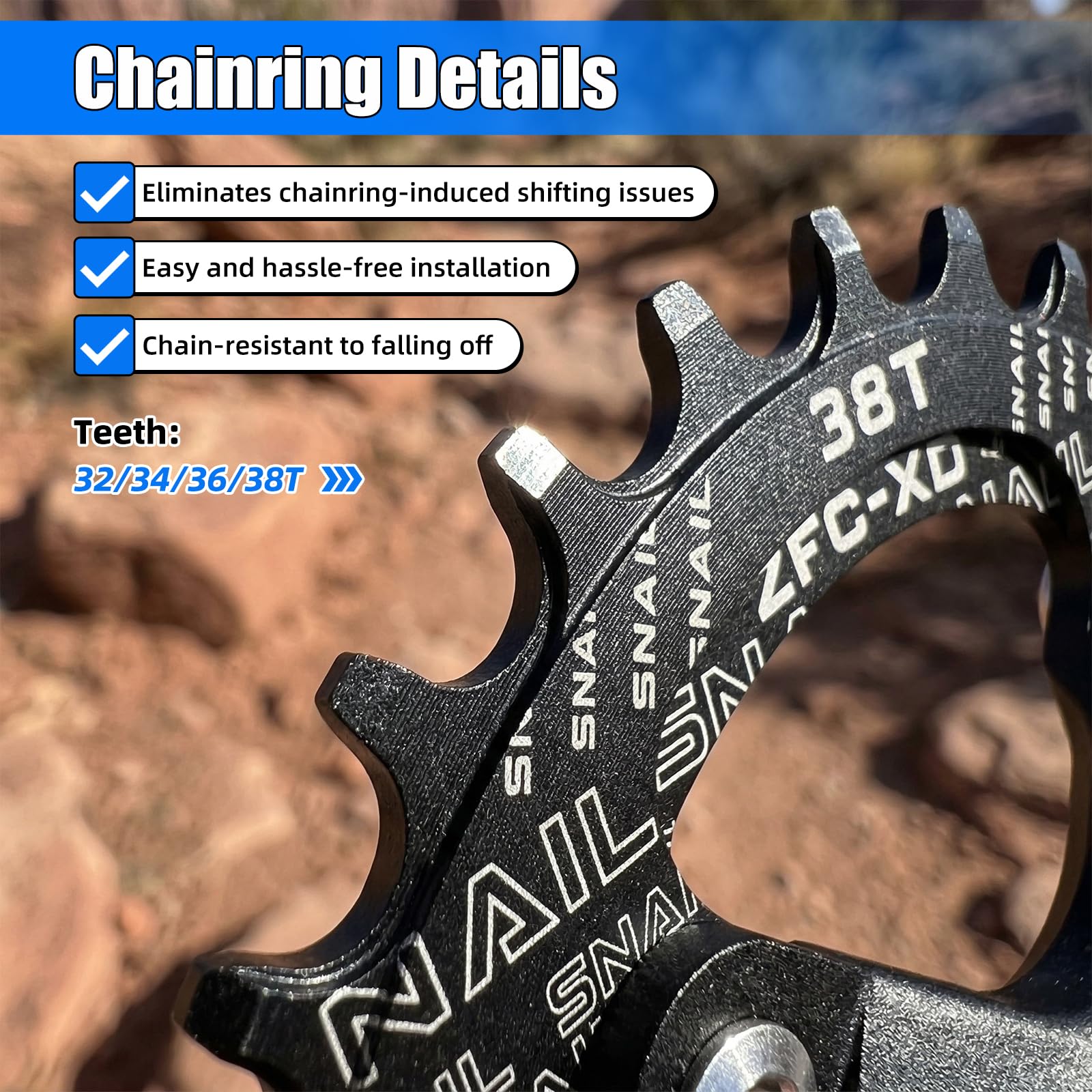 Zestaw korbowy 170 mm z łańcuchem 104 BCD 32/34/36/38T, korba MTB ze stopu aluminium, wąska, szeroka, okrągłe śruby łańcuchowe CNC, pasuje do roweru górskiego, korby roweru szosowego