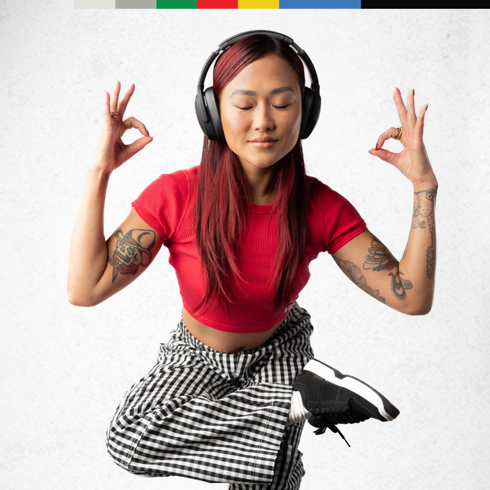 Skullcandy Crusher Evo Wireless Bluetooth-Kopfhörer mit zusätzlichem USB-C-Ladekabel, multisensorischem Bass, schallisolierender Over-Ear-Passform, 40 Stunden Akkulaufzeit - Schwarz