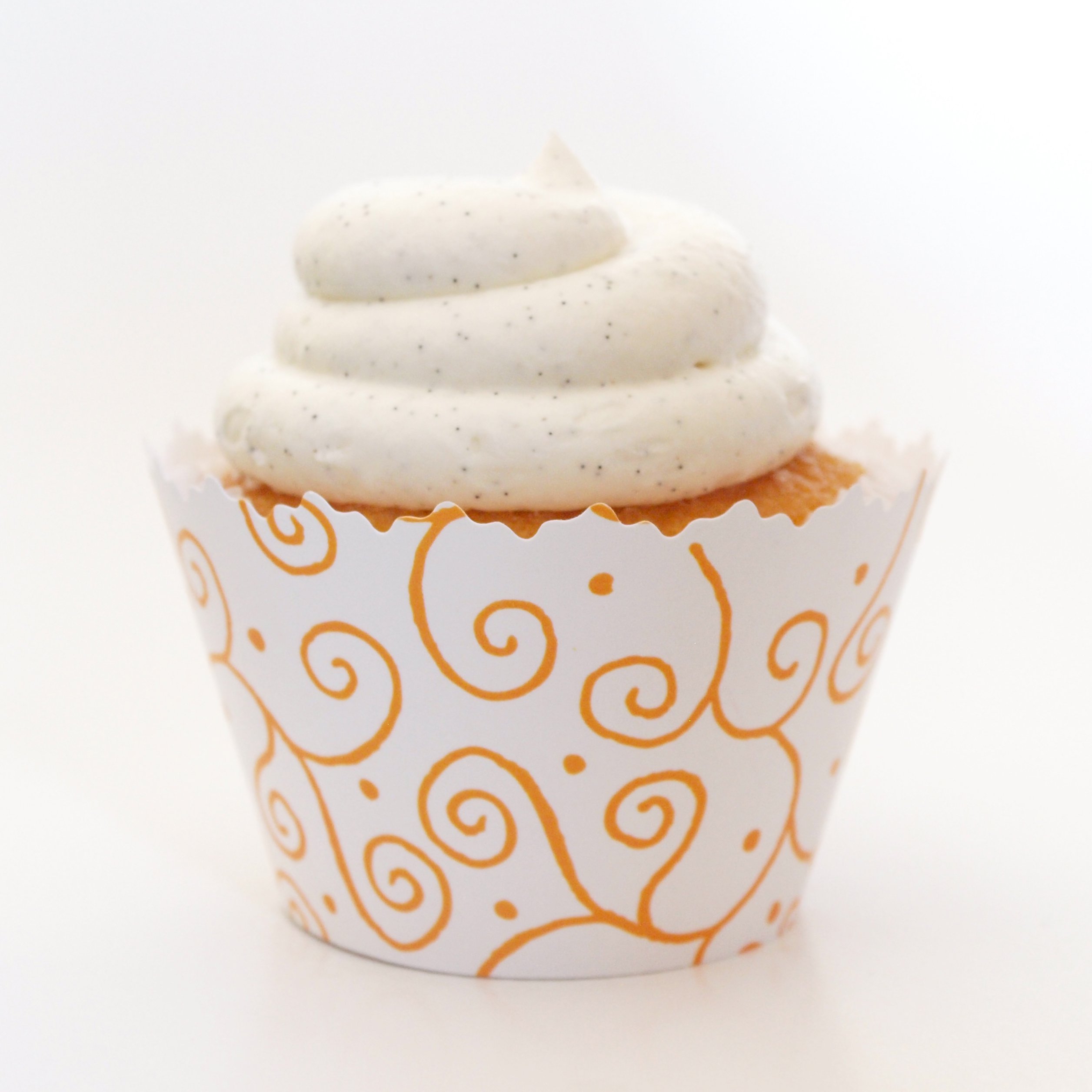 Cupcake Wrappers Swirls Adjustable - Set of 12 (Gold)