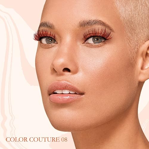 Miniatura 3 de iENVY - Pestañas postizas de imitación de visón de color, pestañas de colores mixtos, máxima esponjosidad y volumen, pestañas postizas (ámbar mixto)