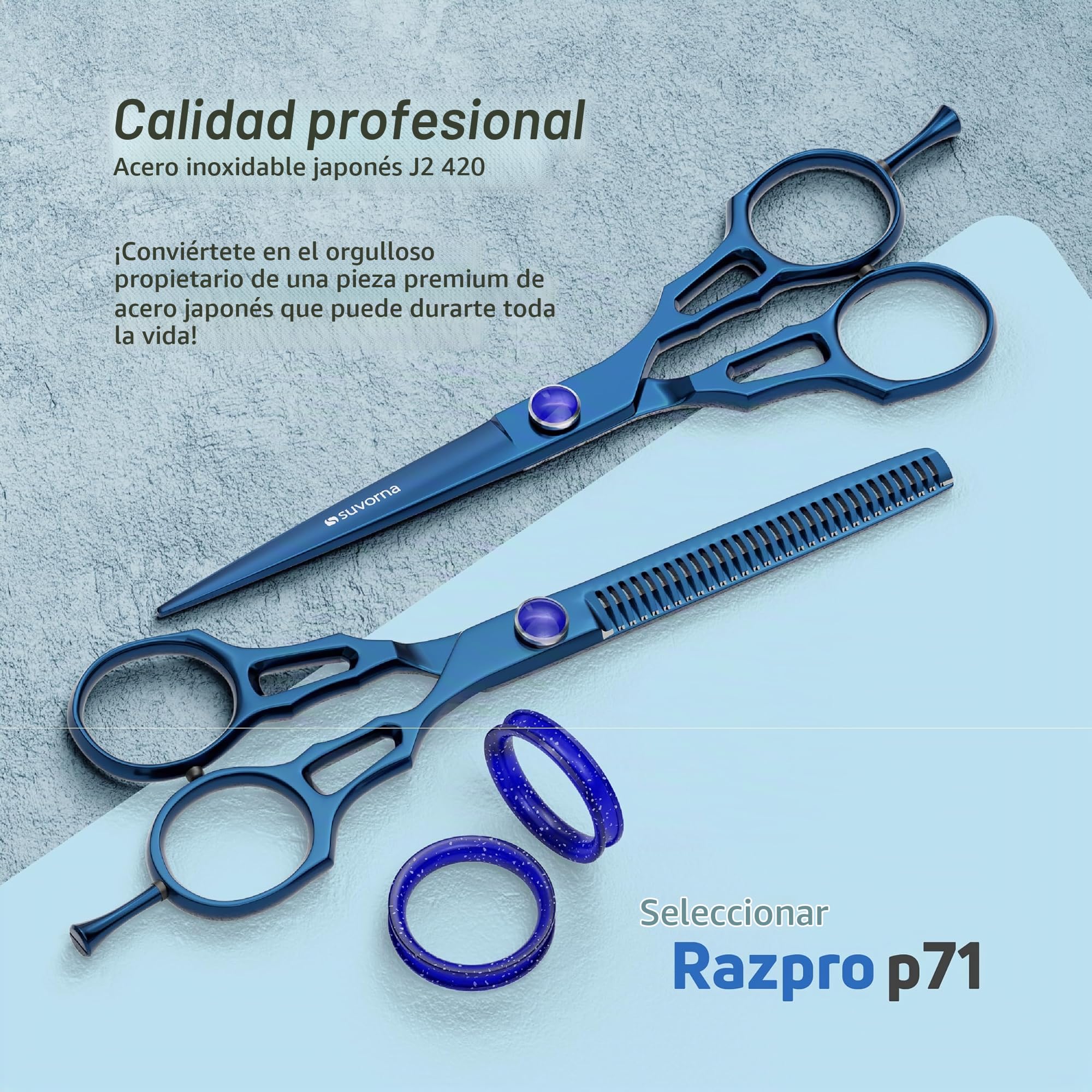 Kit de tijeras de peluquería profesional de 5,5 pulgadas, tijeras para cabello, corte de horquilla, tijeras de peluquería profesional, tijeras de barba para hombre, tijeras para cabello, tijera