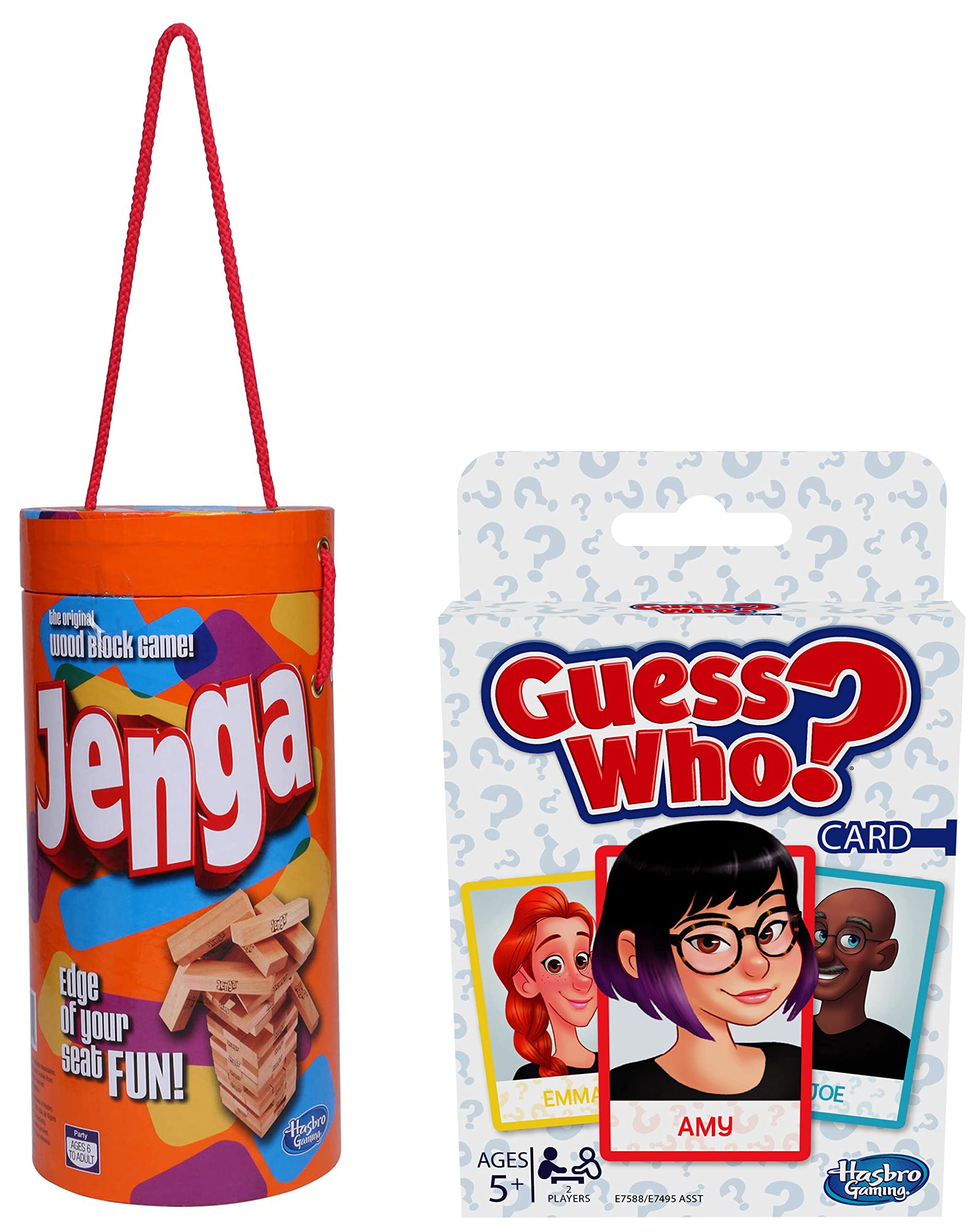 Hasbro Gaming Jenga Game Tube Pack, Hardwood Blocks Stacking T