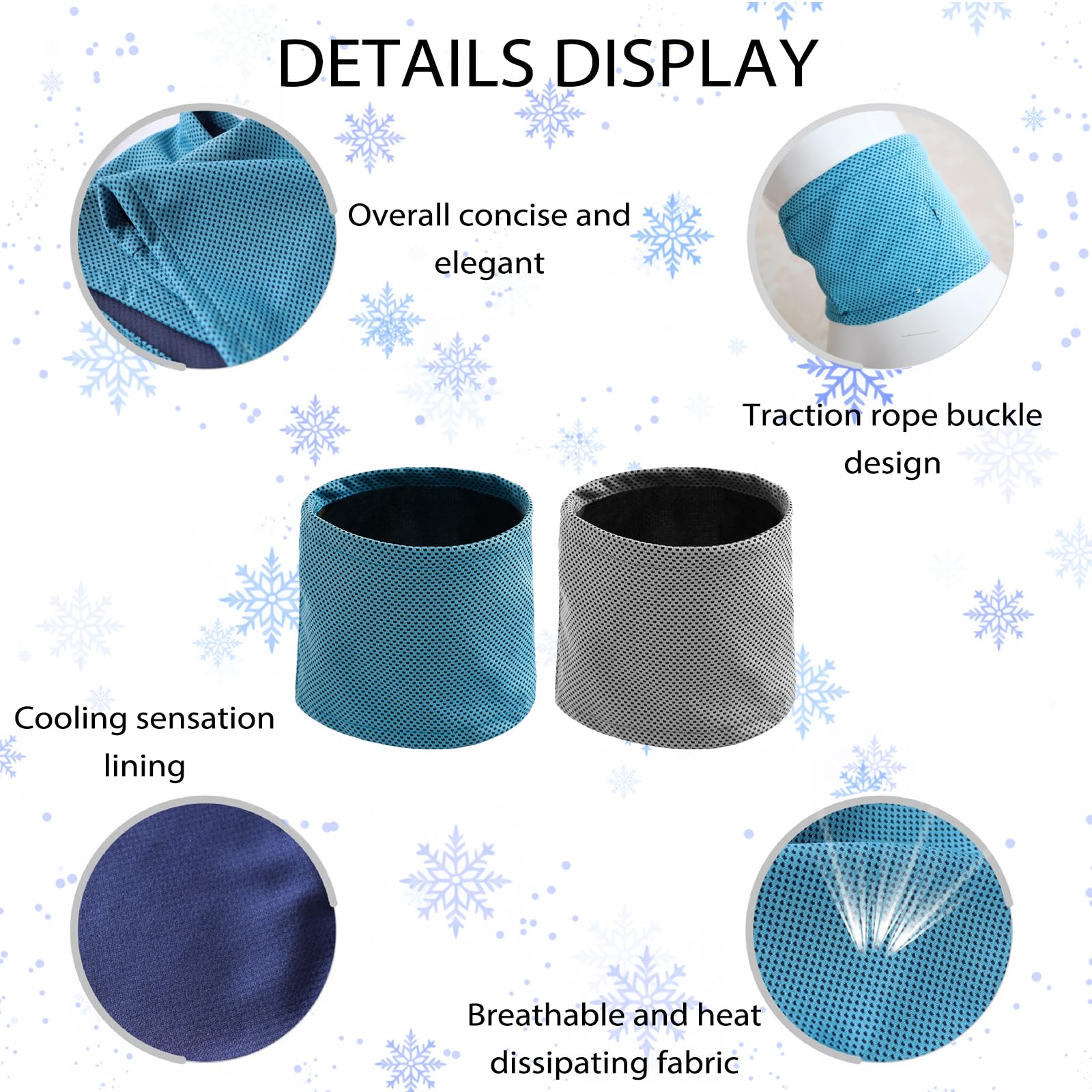 DAVBNM 2 Pack Dog Cooling Bandana, Breathable Dog Cooling Collar, Instant Chill Out Pet Scarf - Image 3
