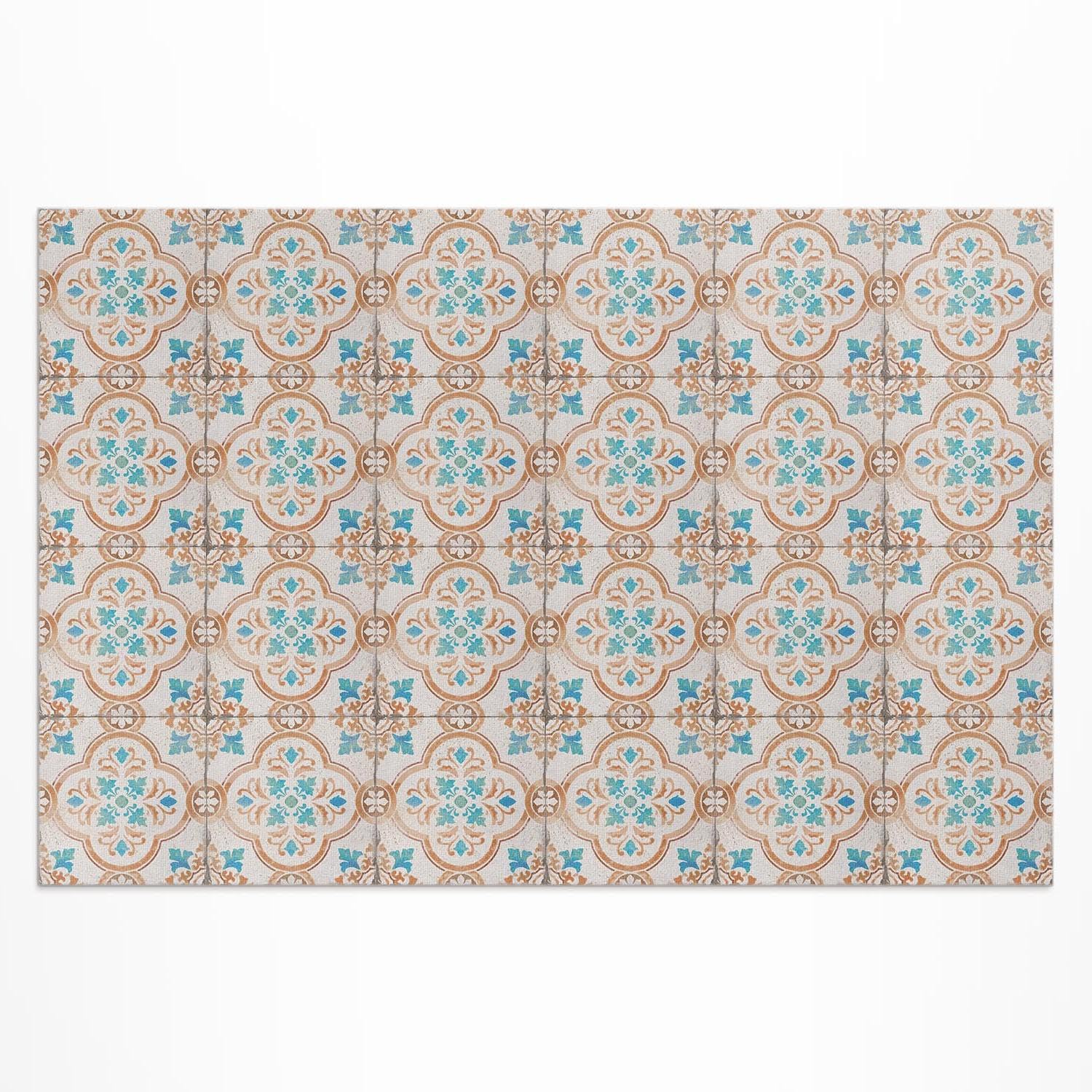 Tapis vinyle imperméable et résistant à la décoloration pour extérieur 140x210