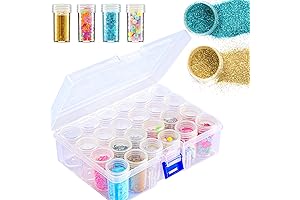 JustDlife Glitter Storage Container in 30 Compartments