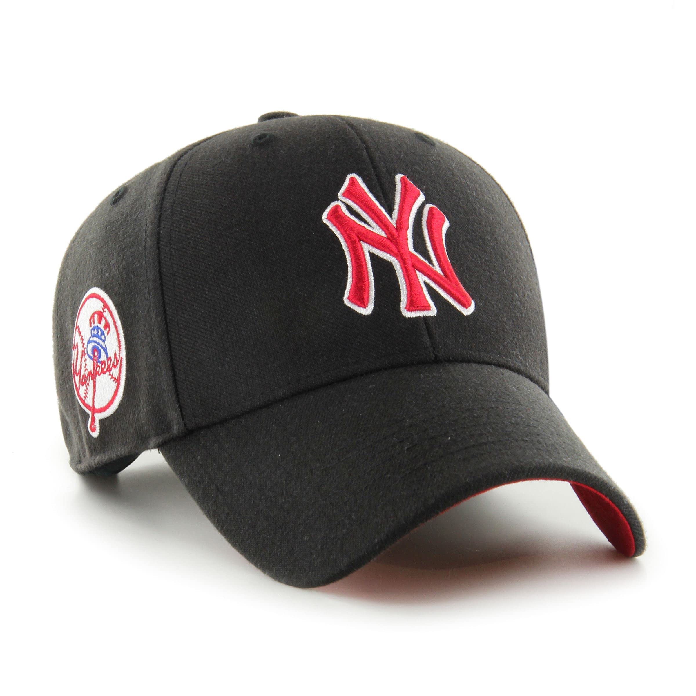 Men's Cap-Yankees-Black#30431 47 New York Yankees Black Mlb Sure Shot Most Value P. Snapback Cap - One-Size
