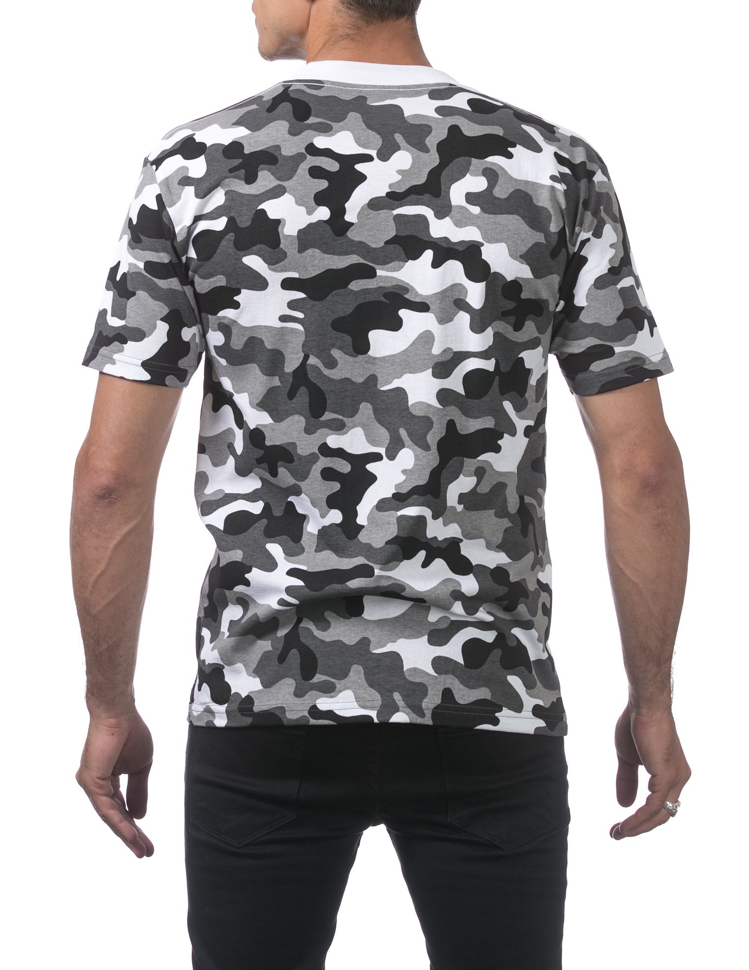 Pro Club Men's Comfort Cotton Short Sleeve T-Shirt, City Camo, Medium