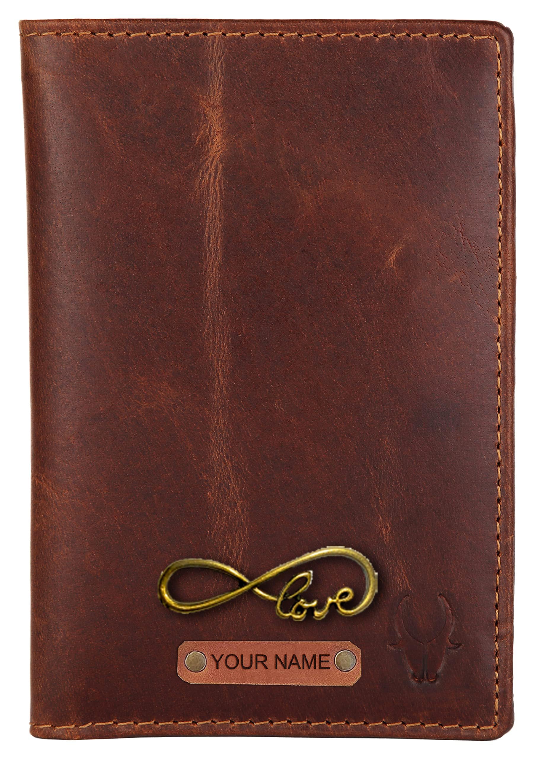 Customizable Leather Passport Cover/Case for Gifting | Engrave with Your Name, Company Name or Initials I (Oil Pull-Up)-image-42