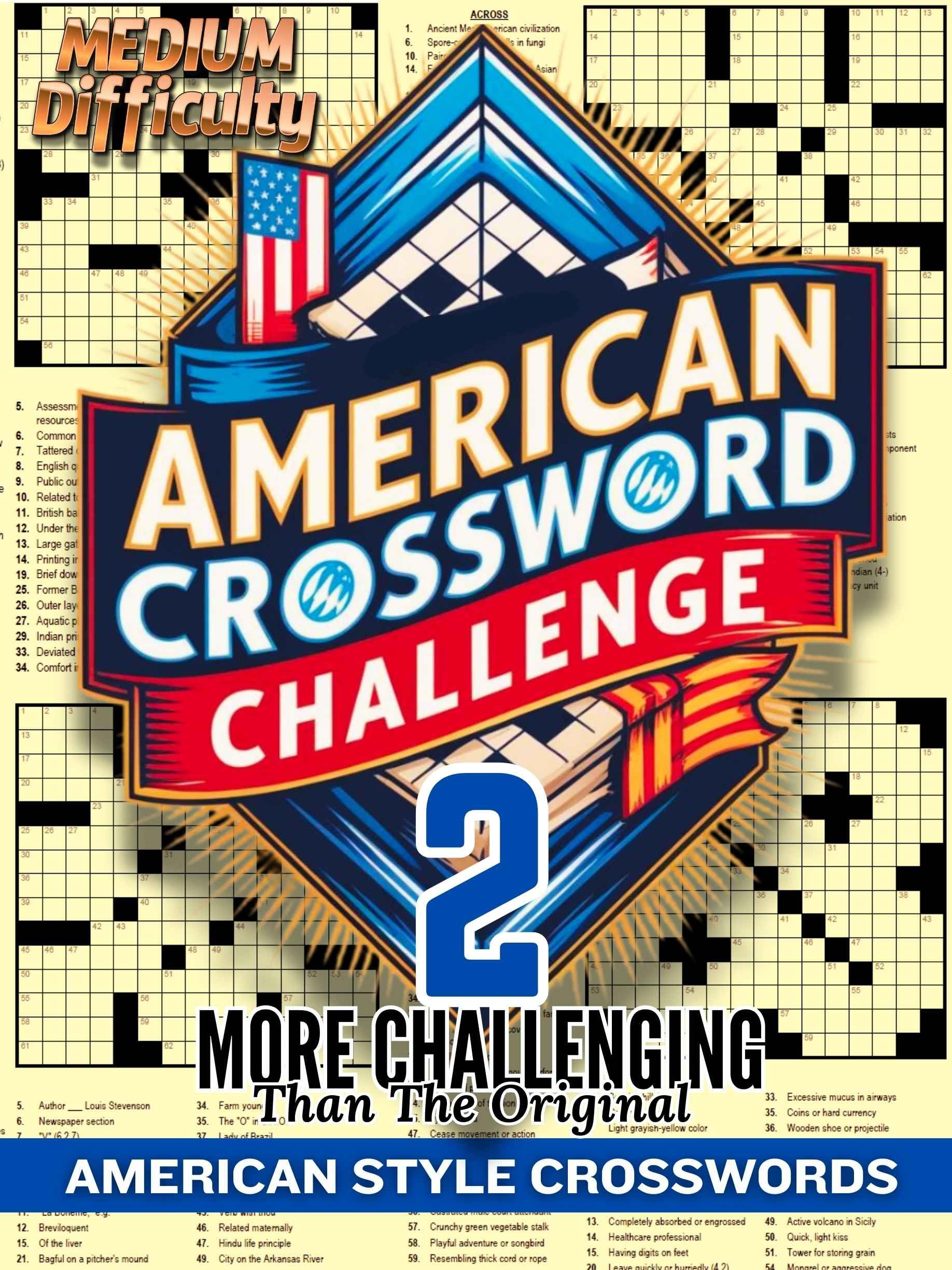 American Crossword Challenge 2 (Kindle Scribe Only) (Best Crosswords for Kindle Scribe)